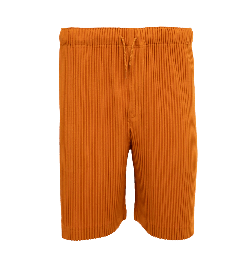 Issey Miyake o1h1sh11224 Colorful Pleats Bottoms in Flame Orange Size US 32 / EU 48 - 1 Thumbnail
