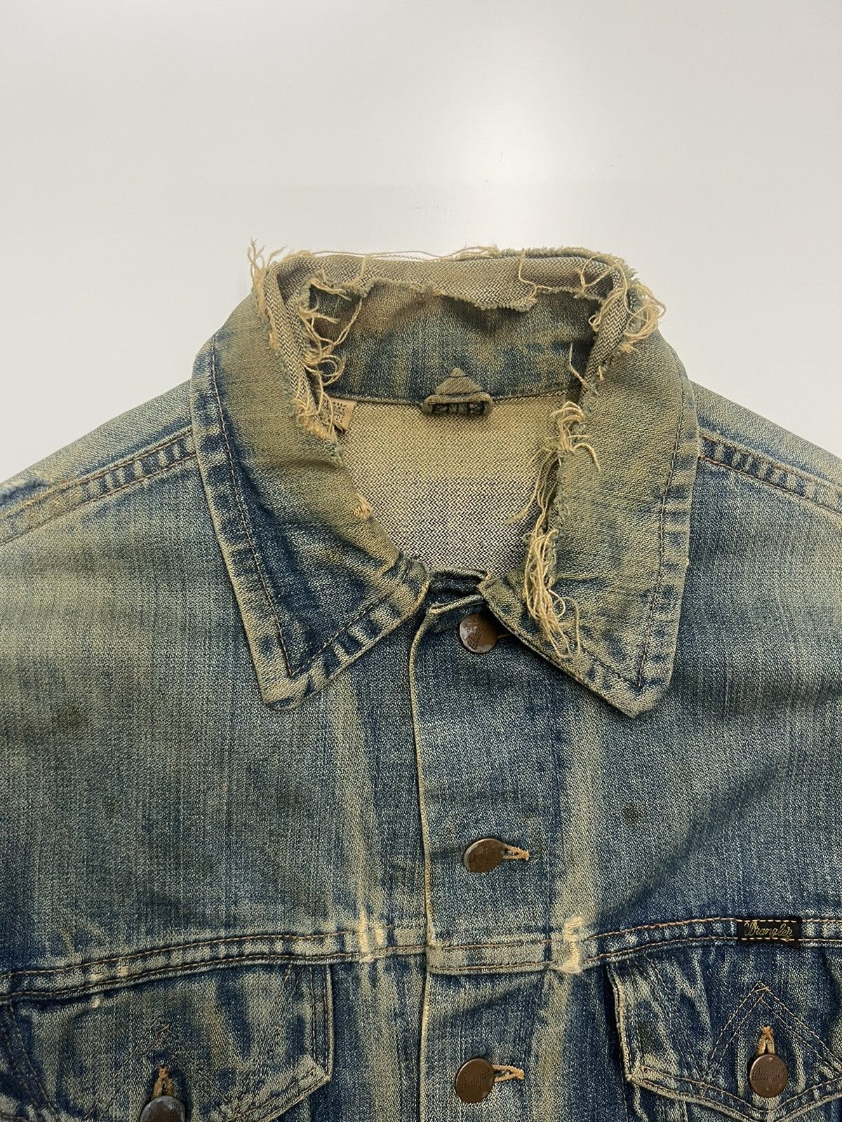 Other 🔥VINTAGE WRANGLER DENIM TRUCKER JACKET Size US S / EU 44-46 / 1 - 5 Thumbnail