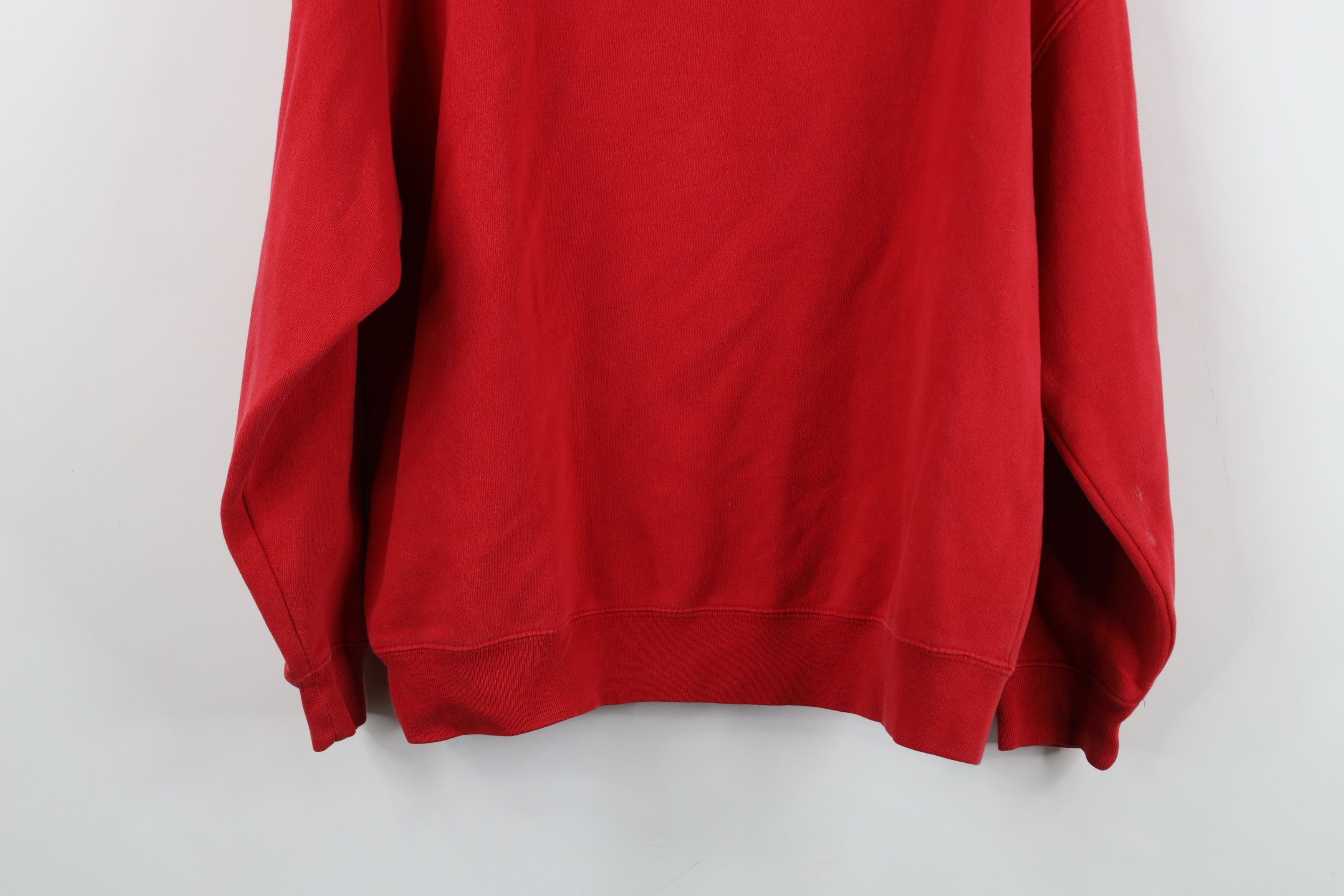 Gap Vintage 90s Gap Faded Spell Out Crewneck Sweatshirt Red Size XXL / US 16-18 / IT 52-54 - 13 Thumbnail