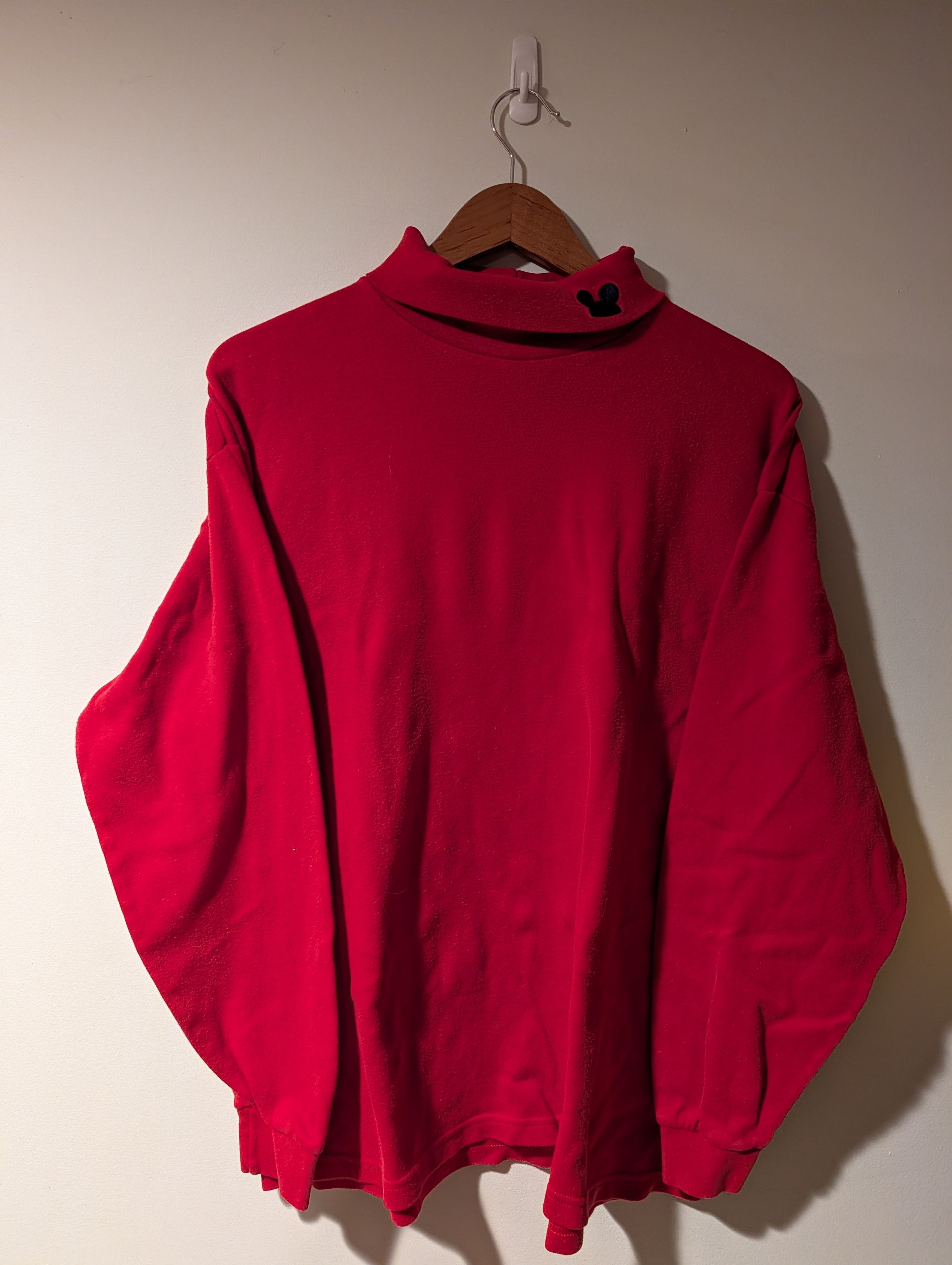 Disney Vintage Mickey & Co Disney Turtleneck Embroidered Mock Neck Size US XL / EU 56 / 4 - 1 Thumbnail