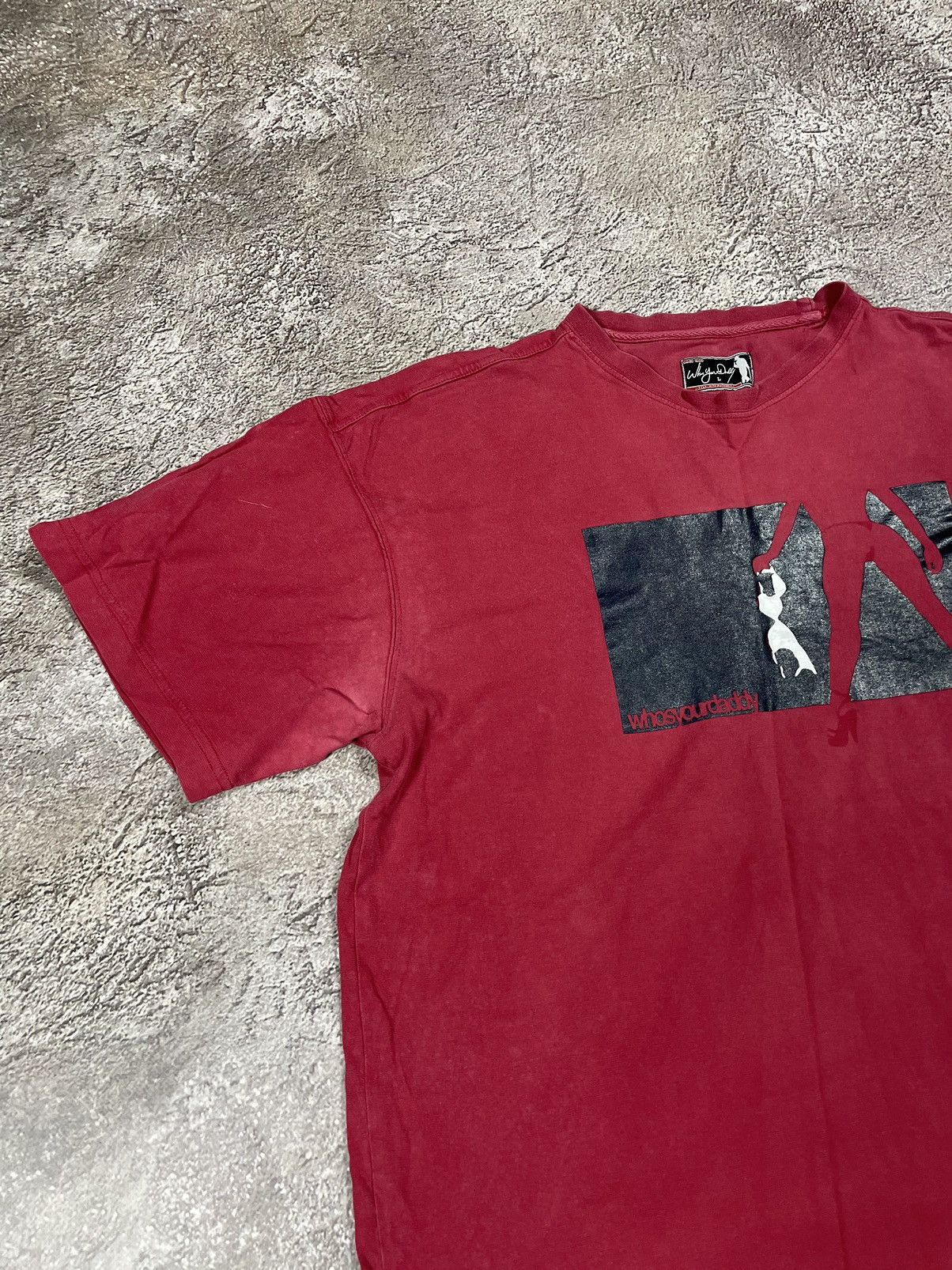 Vintage Vintage 90s Graphic Tee Sun Faded Streetwear Burgundy Boxy L Size US L / EU 52-54 / 3 - 4 Thumbnail