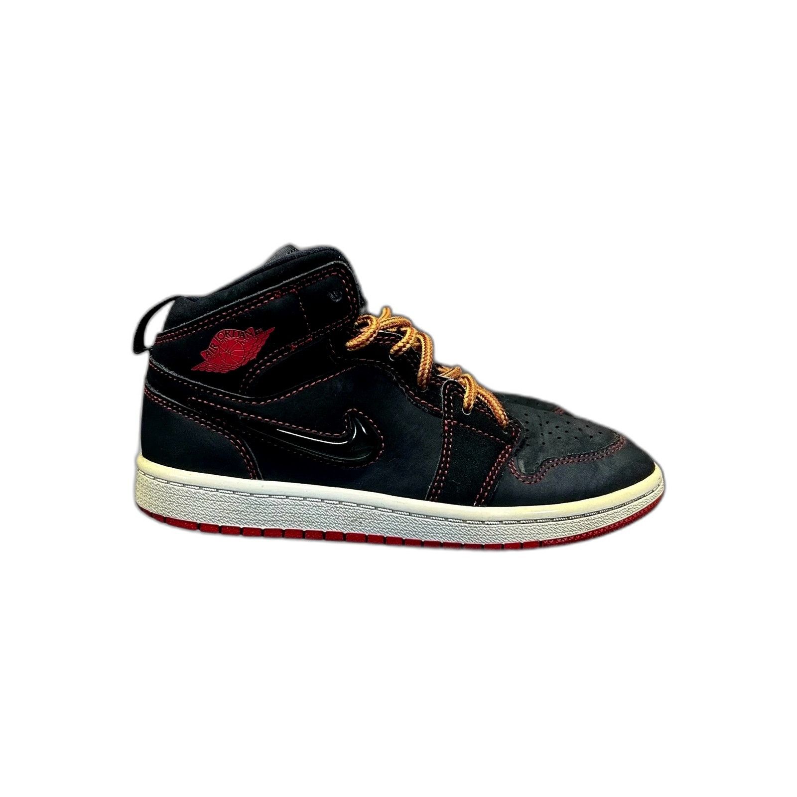 Nike Nike Air Jordan 1 Mid Fearless Youth Shoes CU6619-062 Black Size US XXS / EU 40 - 1 Thumbnail