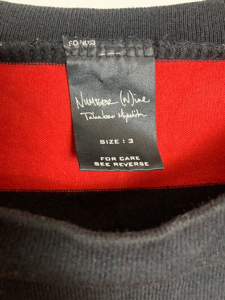 Number (N)ine Number (N)ine Black and Red Cobalt long sleeves Size US L / EU 52-54 / 3 - 5 Thumbnail
