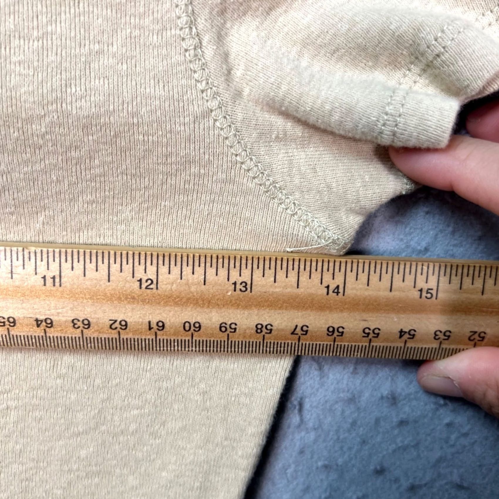 Buck Mason Buck Mason Womens Small Beige Crewneck T-Shirt Recycled Cotton Blend Shirt Short Sleeve Crew Neck Size S / US 4 / IT 40 - 5 Thumbnail