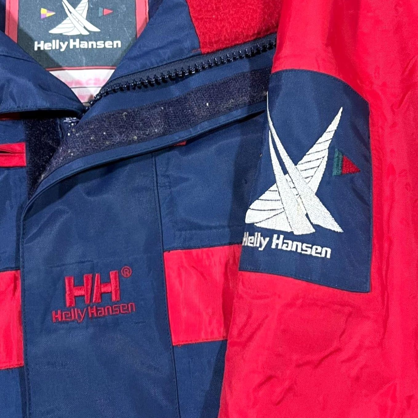 Helly Hansen Helly Hansen KMG U-205 P Navy Blue Red Sailing Hooded Jacket Mens XS Womens M Jacket Size XS / US 0-2 / IT 36-38 - 5 Thumbnail