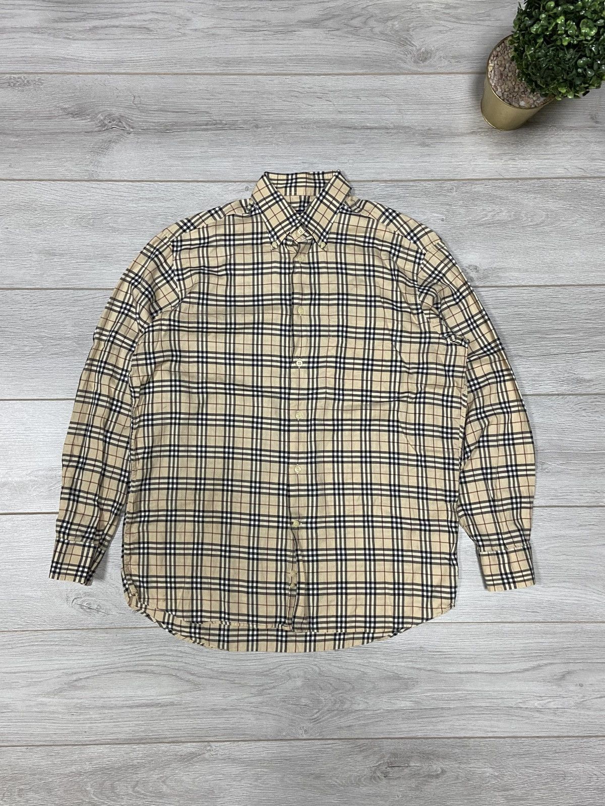 Burberry Burberry Brit shirt nova check overprint vintage Size US L / EU 52-54 / 3 - 1 Thumbnail