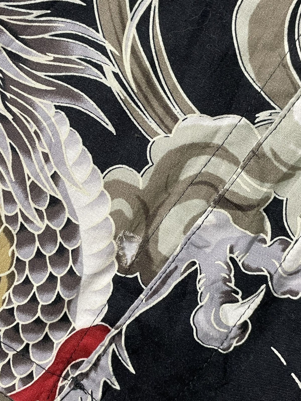 Japanese Brand Koikuchi Brand Dragon Patterned Button Up Shirts (59) Size US S / EU 44-46 / 1 - 5 Thumbnail
