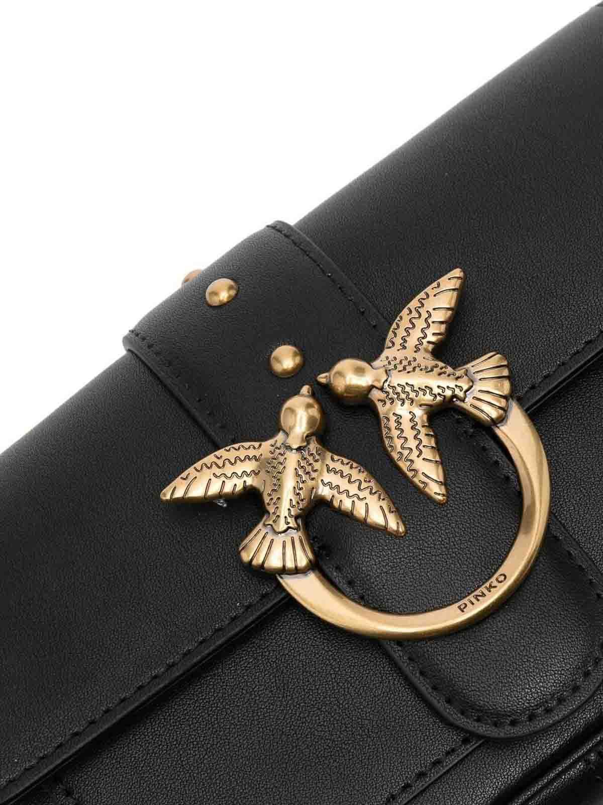 Pinko o1s22i1n0824 Size: OS / Love Pocket Crossbody Bag in Black Size ONE SIZE - 2 Thumbnail