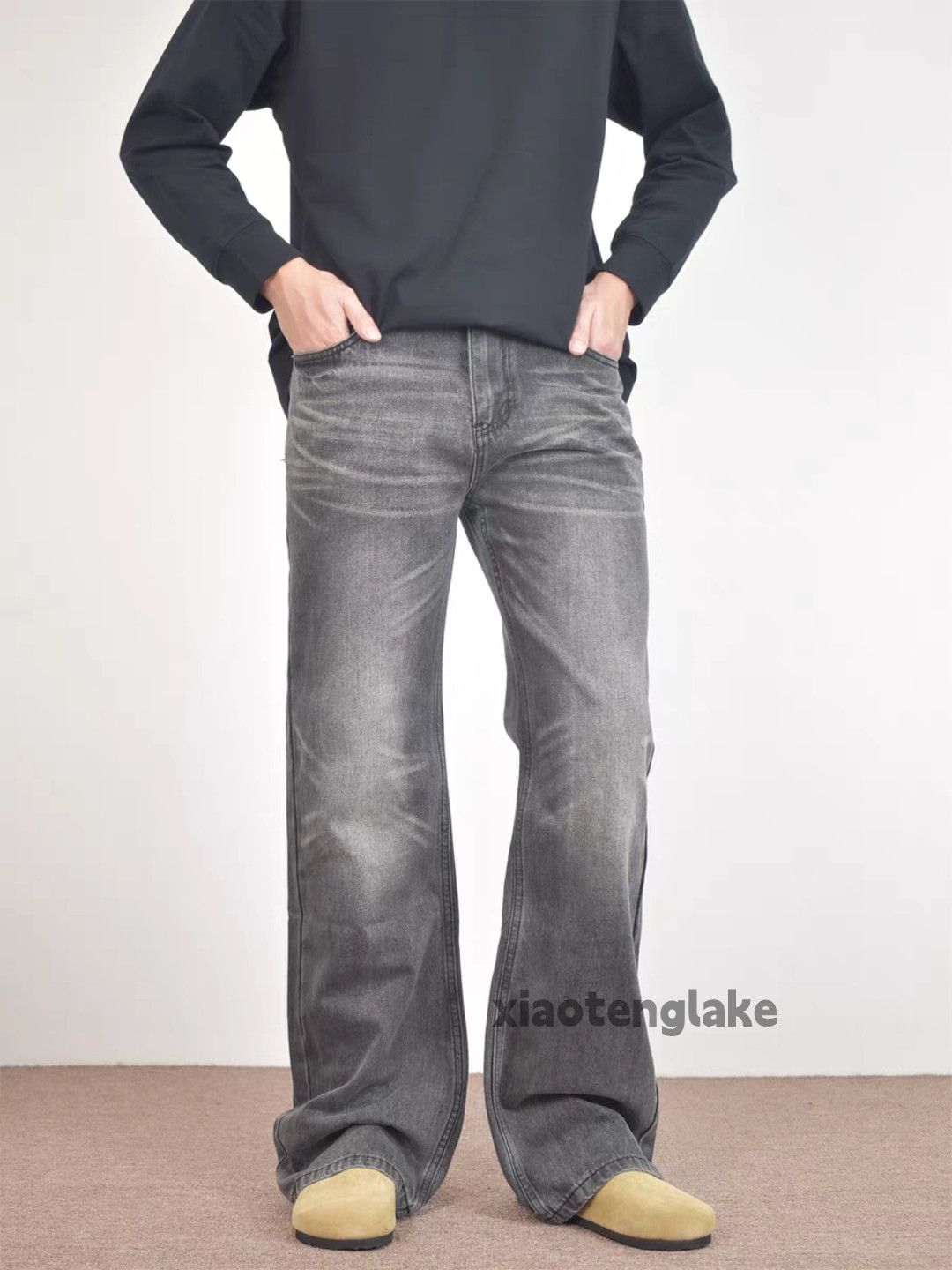 Jean × Vintage washed faded cleanfit yuppie y2k loose baggy jeans Size US 32 / EU 48 - 3 Thumbnail