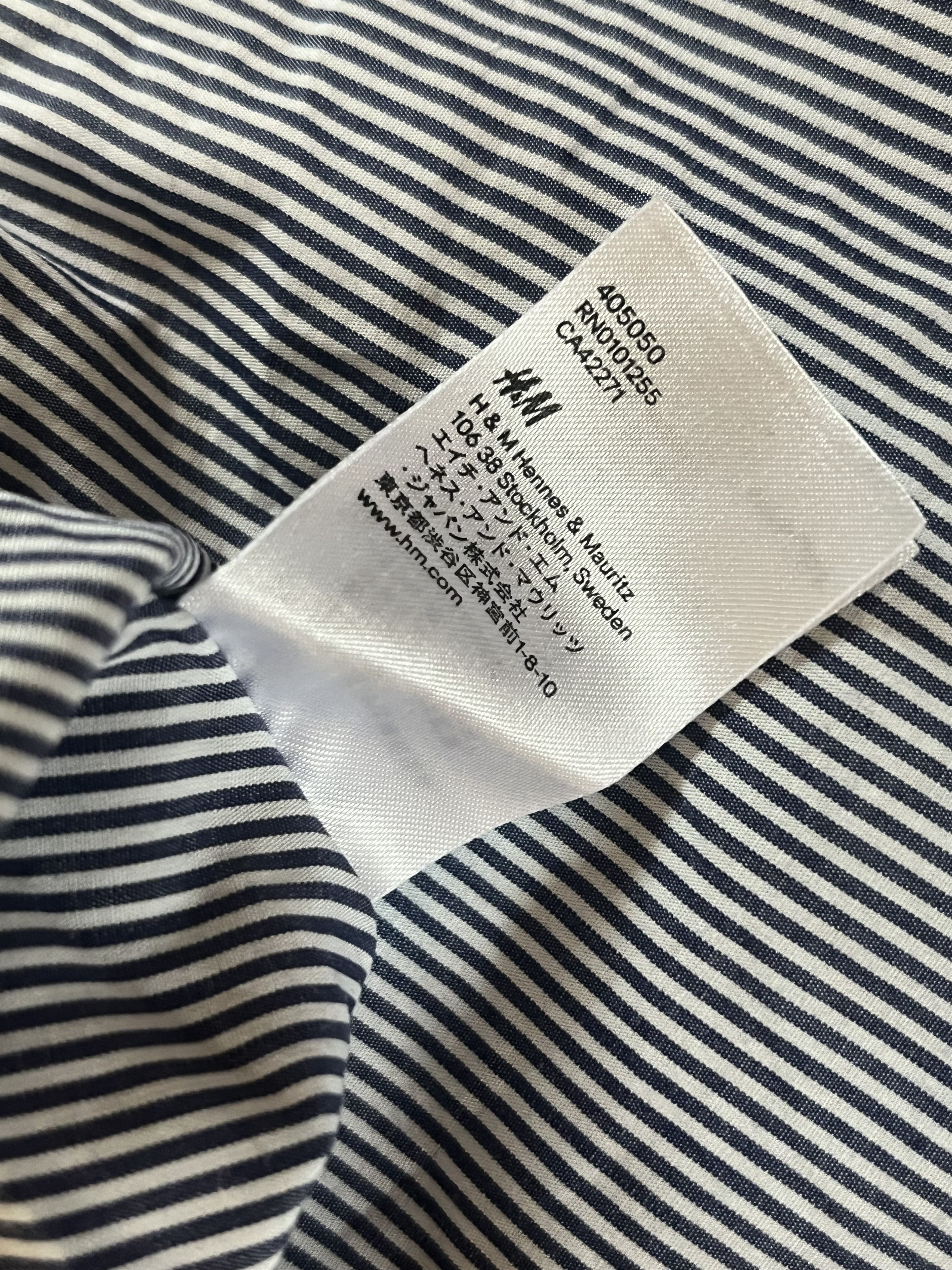 Comme des Garcons × Comme des Garcons Homme Plus AW08 Comme Des Garcons X H&M Assymetrical Striped Shirt Size US S / EU 44-46 / 1 - 9 Thumbnail