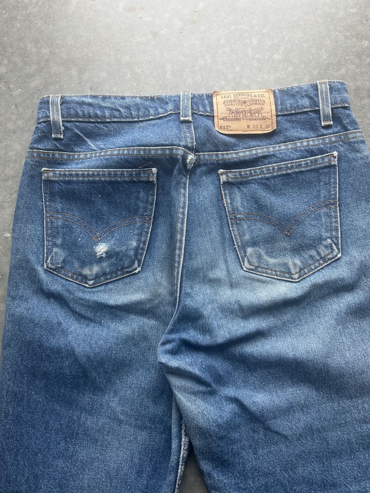 Levi's × Vintage Vintage 90s Levi’s 517 Orange Tab Denim Jeans 33x30 Size US 33 - 10 Thumbnail