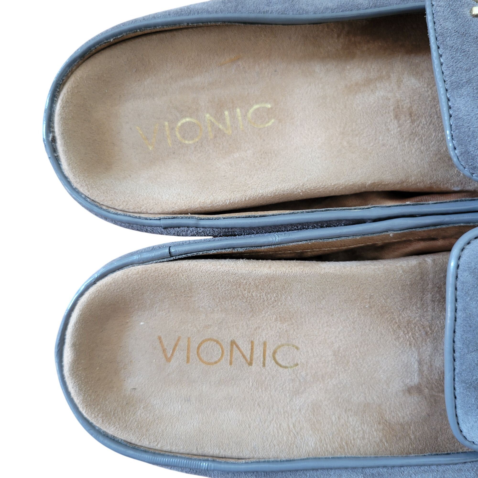 Vionic Vionic Leather Suede Gray Loafers 6 Slip On Comfort CARNEGIE Size US 6 / IT 36 - 7 Thumbnail
