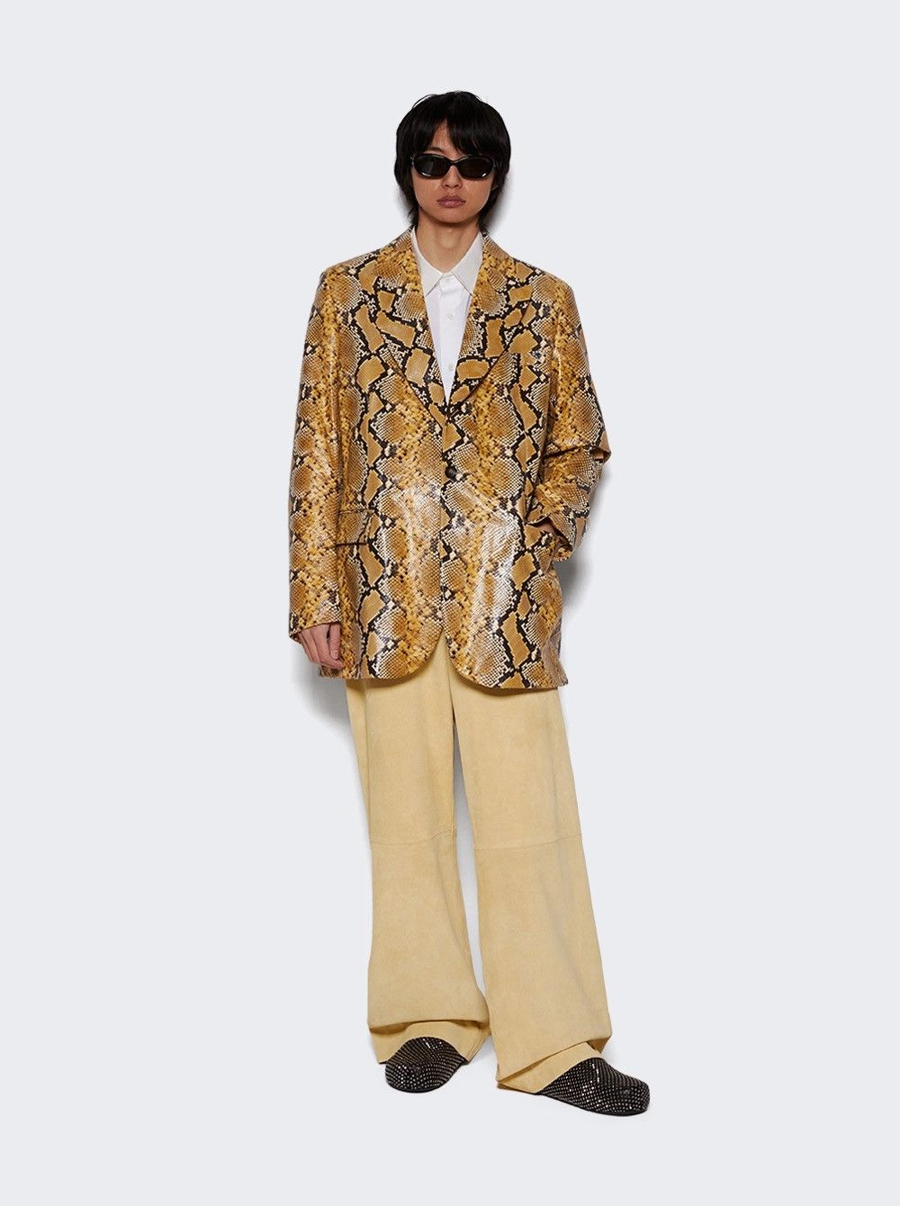 Bally Bally “Rhuigi” Runway Leather Snake Print Blazer SS23 Size 54R - 8 Thumbnail