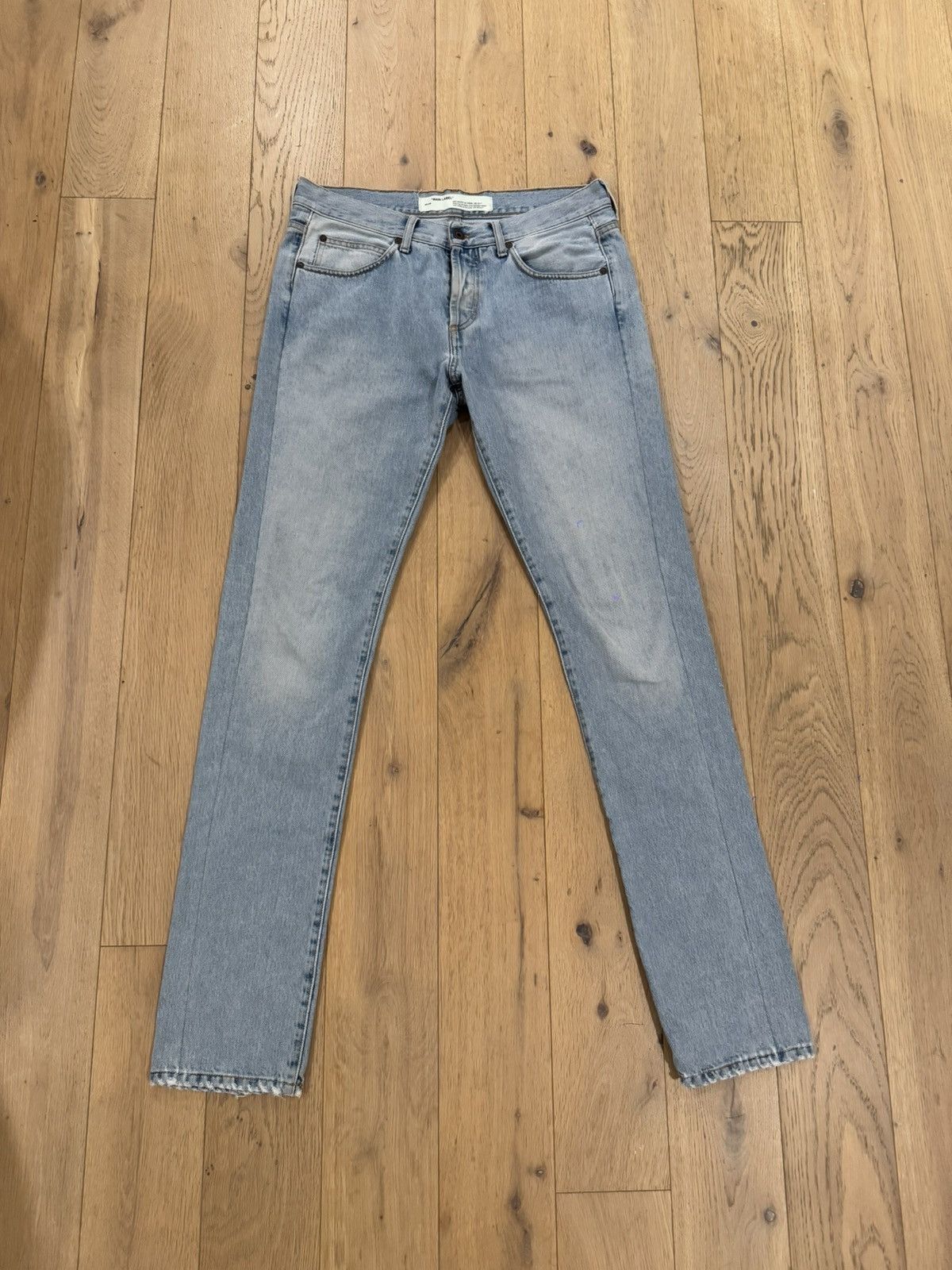 Off-White Off White Spray Paint Jeans Size US 33 - 2 Thumbnail