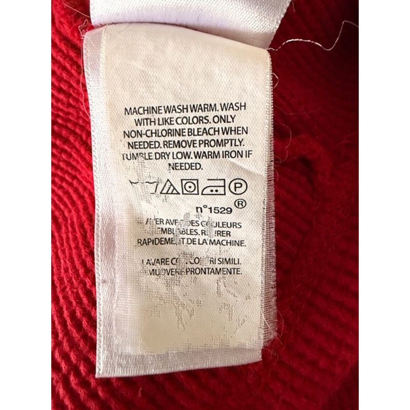 Polo Ralph Lauren Polo Ralph Lauren Red Waffle Knit Hoodie Pullover Size L Size US L / EU 52-54 / 3 - 6 Thumbnail