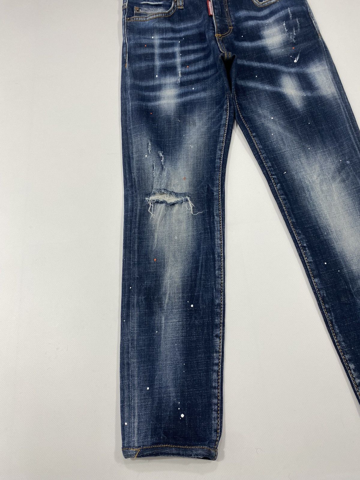 Dsquared2 🔥LASTDROP🔥 Dsquared D2 Tidy Biker Jeans Denim Painted Pants Size 24" / US 00 / IT 34 - 5 Thumbnail