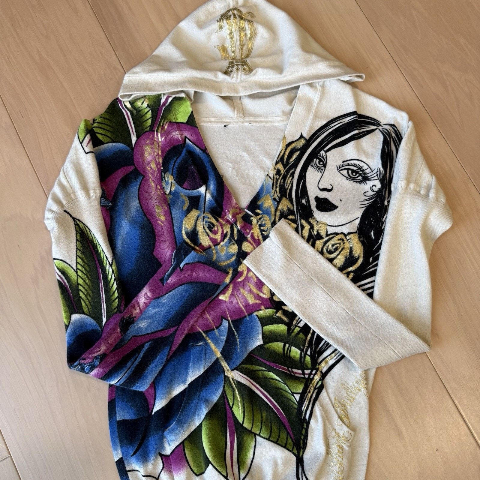 Ed Hardy Vintage Ed Hardy By Christian Audigier Pullover Women's M Size M / US 6-8 / IT 42-44 - 5 Thumbnail