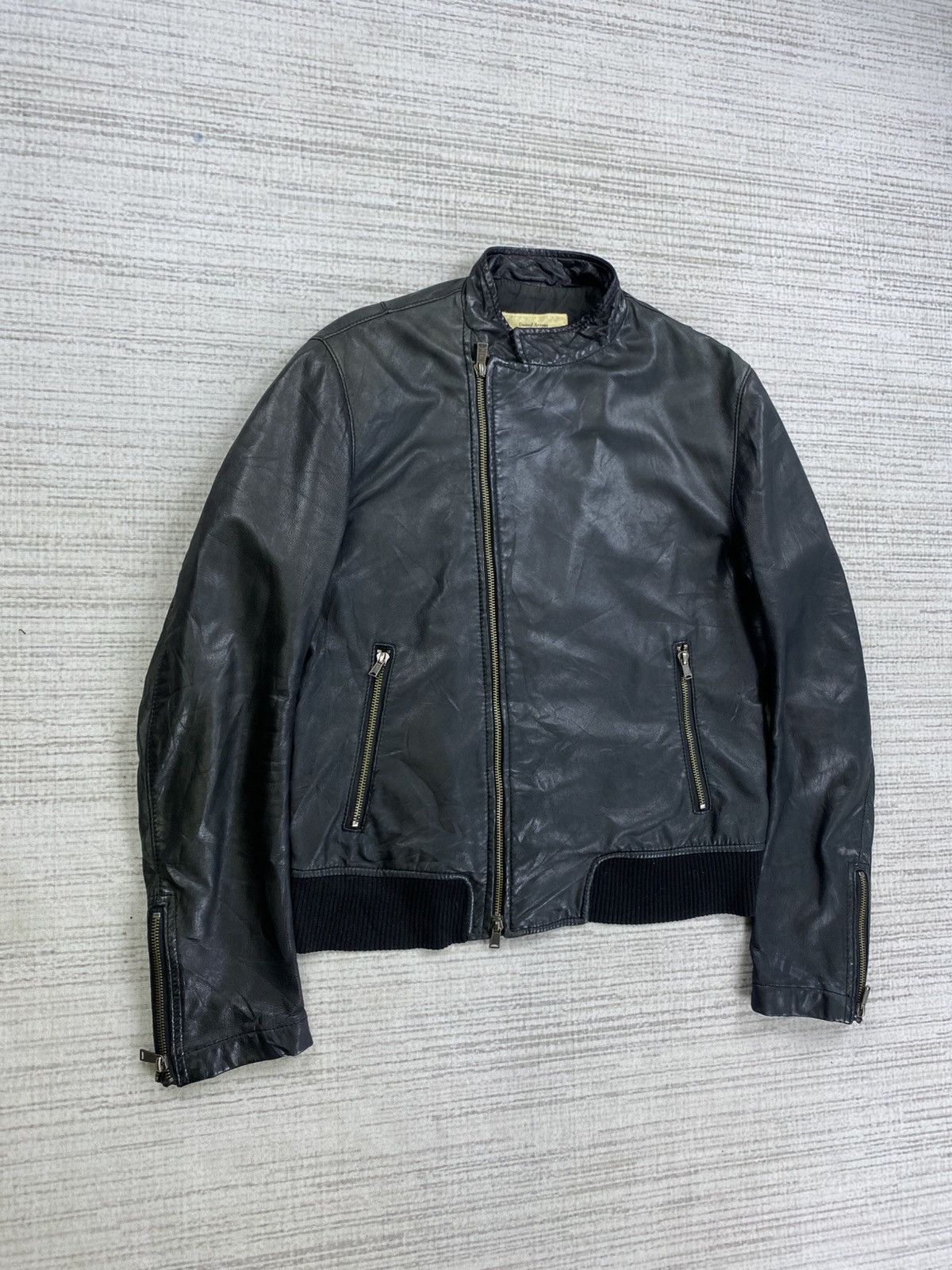 United Arrows × Vintage Vintage United Arrows White Label Leather Jacket Size US M / EU 48-50 / 2 - 3 Thumbnail