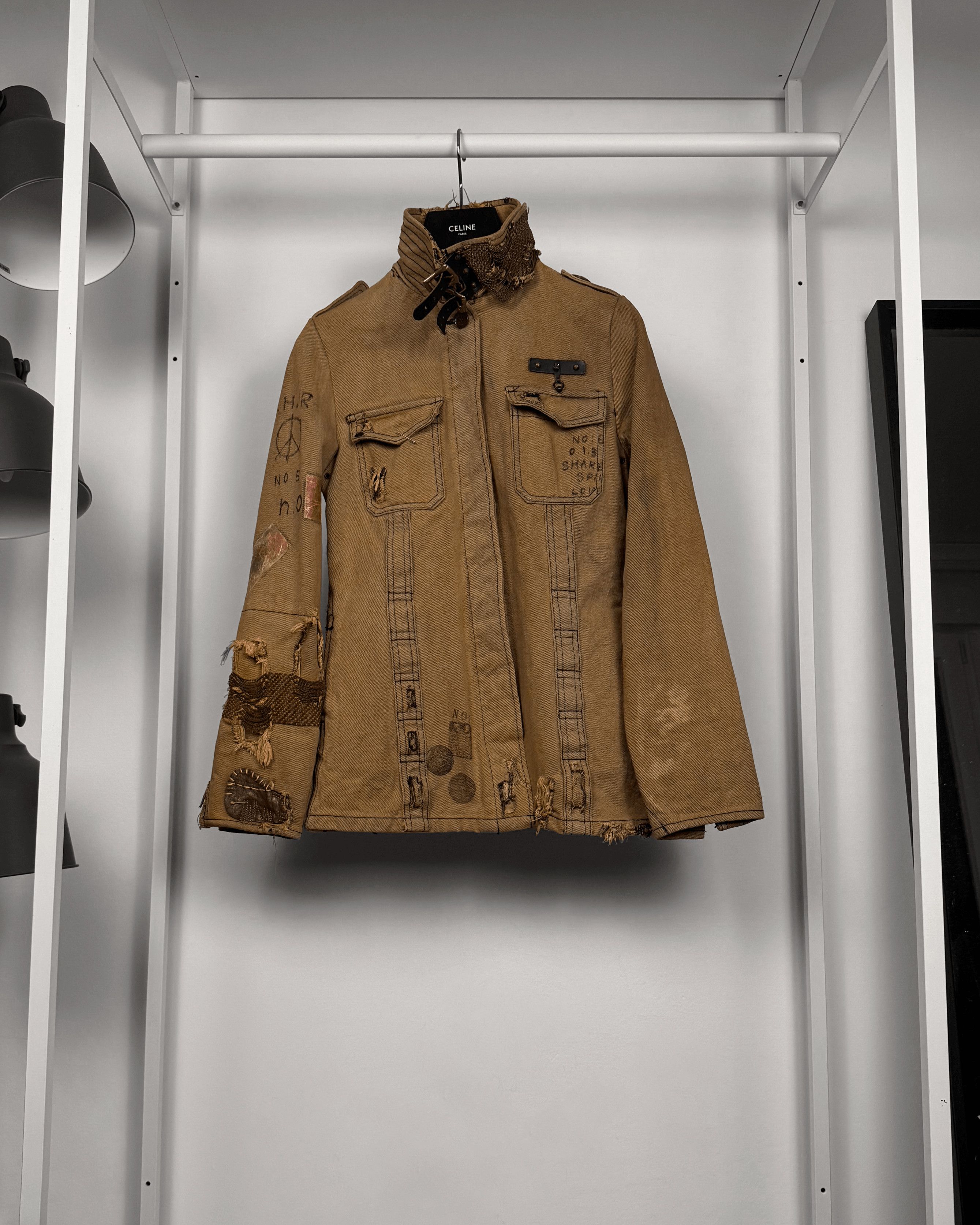 Share Spirit Homme Share Spirit Military Chainmail Distressed Field Jacket Size US M / EU 48-50 / 2 - 4 Thumbnail