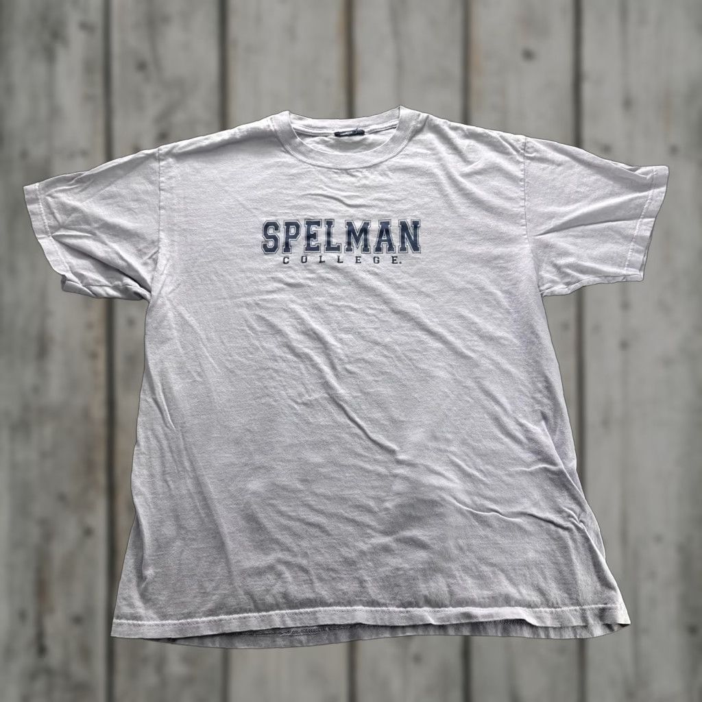 Vintage VINTAGE Spelman College Shirt Mens Large Gray Graphic Tee Short Sleeve Campus Top Size US L / EU 52-54 / 3 - 1 Thumbnail