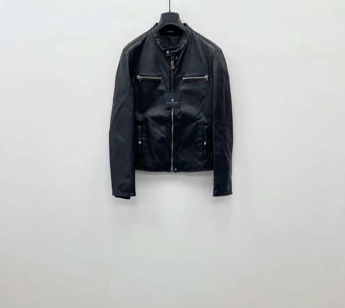 Lanvin Black Leather Moto Jacket Size M Size US M / EU 48-50 / 2 - 1 Thumbnail