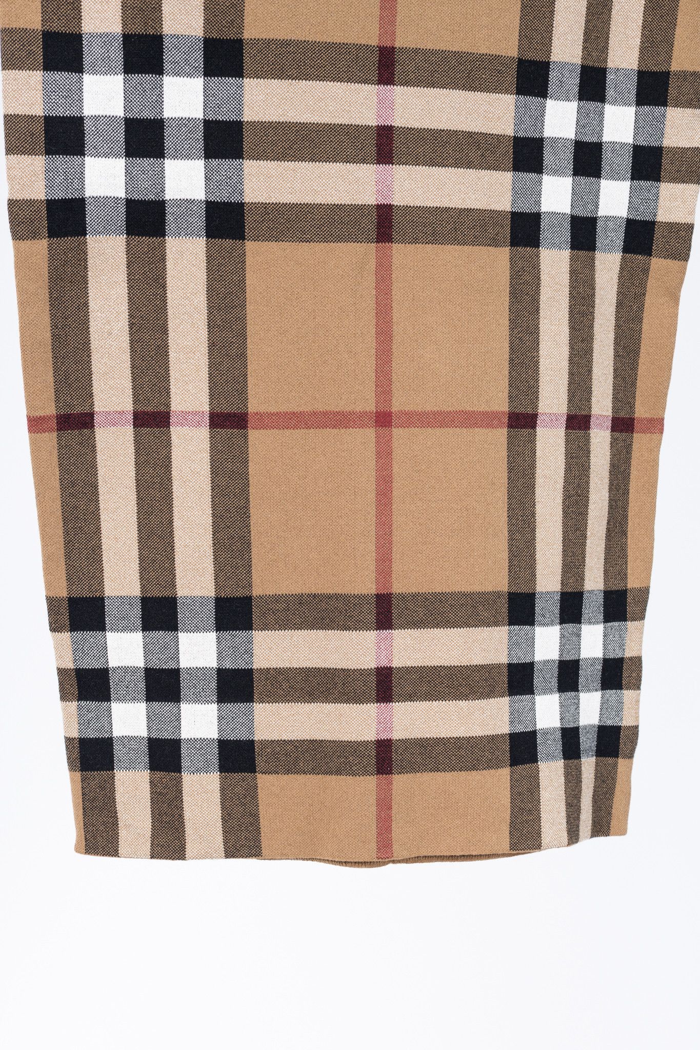 Burberry Burberry Kammie Birch Brown Check Knit Pencil Skirt Size 26" / US 2 / IT 38 - 5 Thumbnail