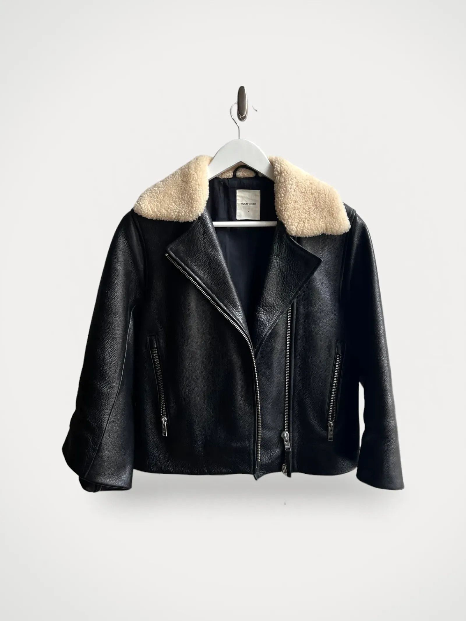 Wood Wood Wood Wood Lucia Leather Jacket Size XS / US 0-2 / IT 36-38 - 1 Thumbnail