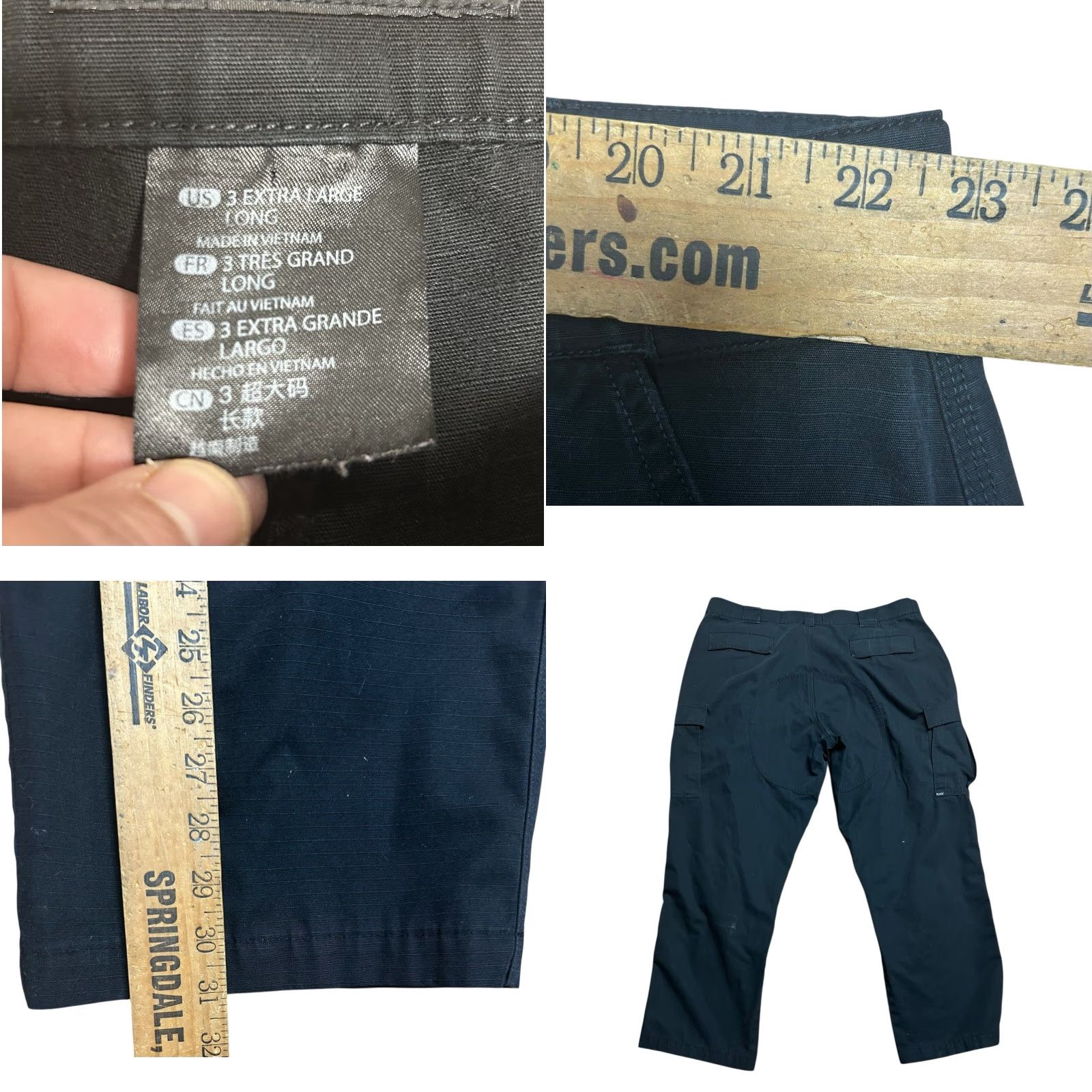 Vintage 5.11 Tactical Pants Mens 3XL Lightweight Cargo Pockets Military Black Casual Mens Regular Straight 5.11 Taclite Pro Cargo Pants Black Size US 39 - 8 Thumbnail