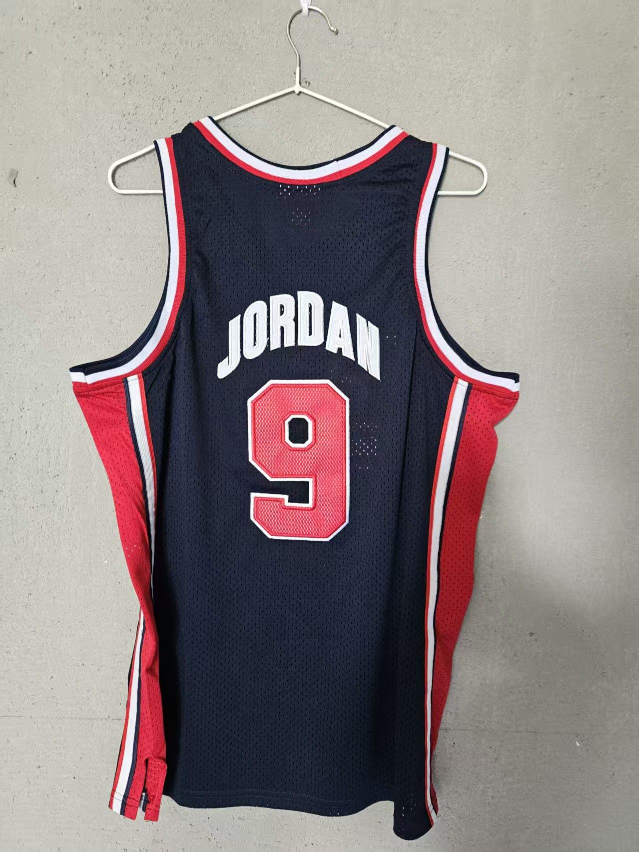 NBA Michael Jordan Jersey USA 9 Blue Double Stitched Size US XL / EU 56 / 4 - 2 Thumbnail