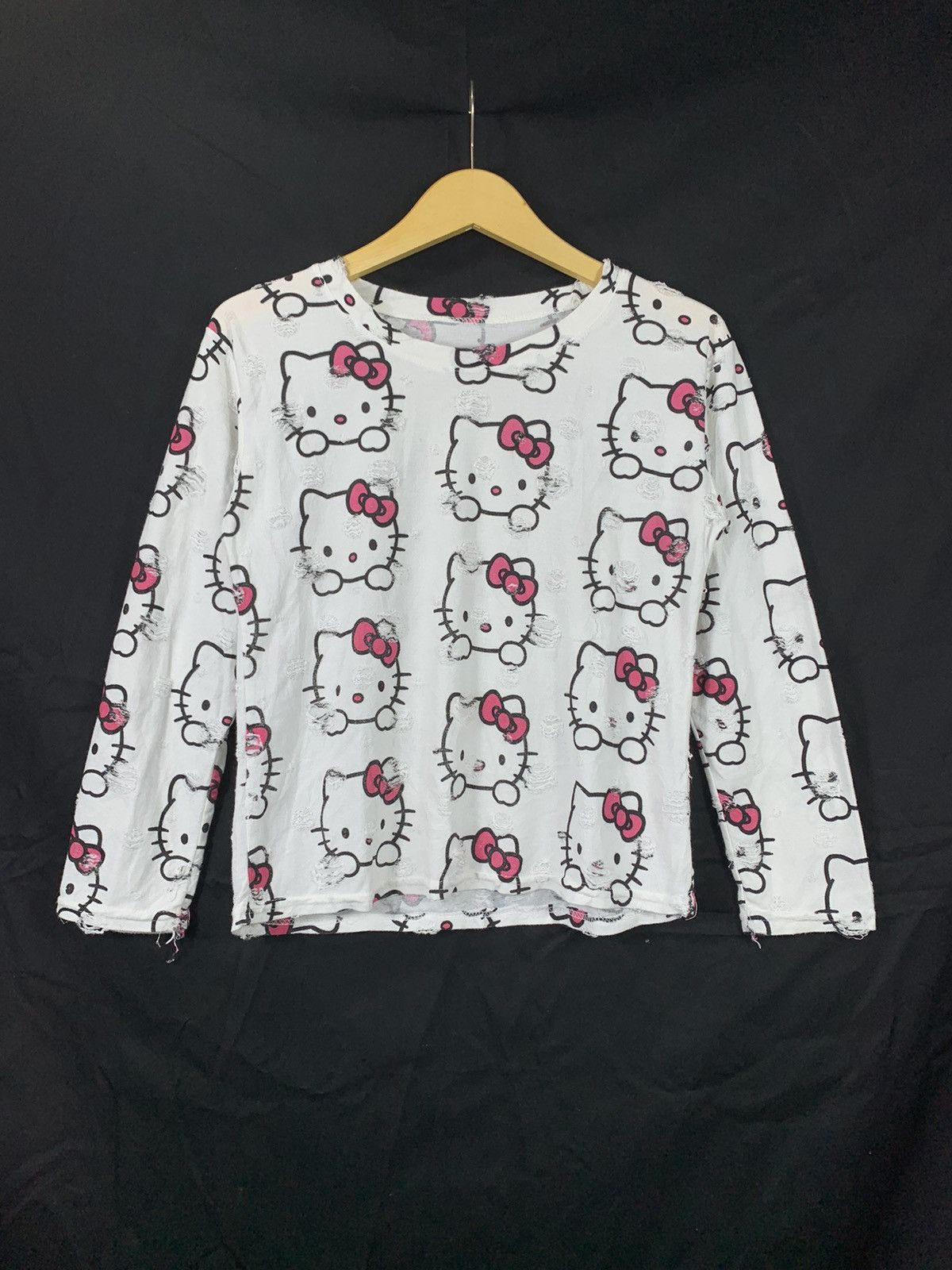 Hysteric Glamour UNDEFINED DISTRESSED HELLO KITTY JAPANESE STYLE LONG SLEEVE Size US S / EU 44-46 / 1 - 1 Thumbnail