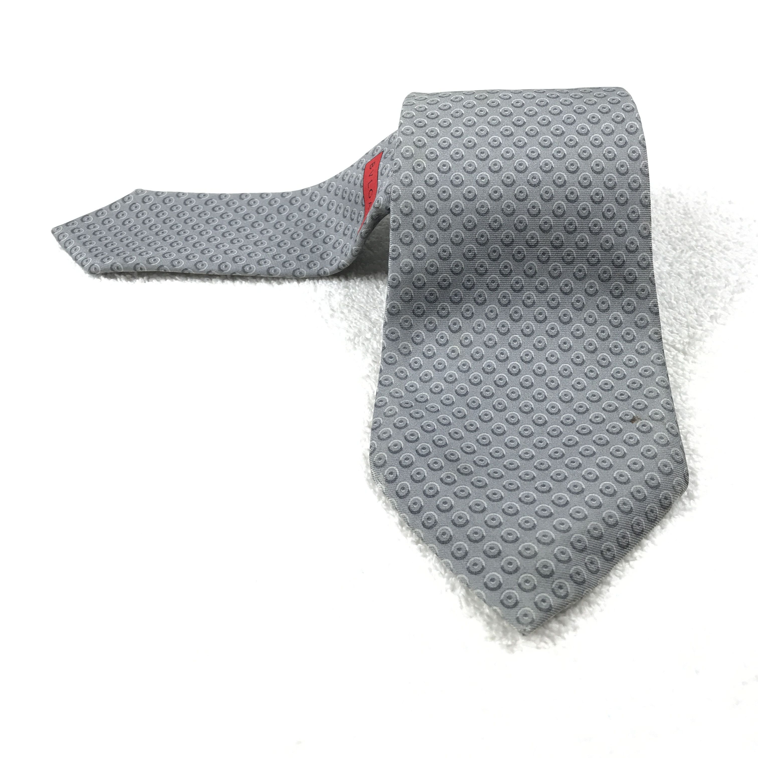 Bvlgari Vintage Bvlgari Silk Necktie Size ONE SIZE - 1 Thumbnail