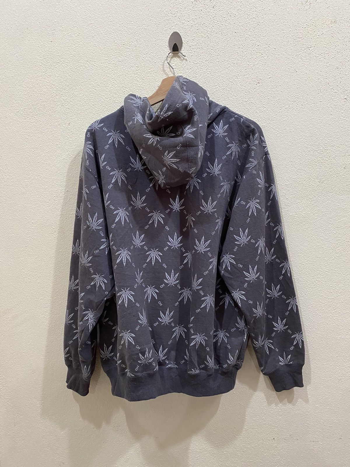 Japanese Brand Moro Dell Overprint Zipper Hoodies