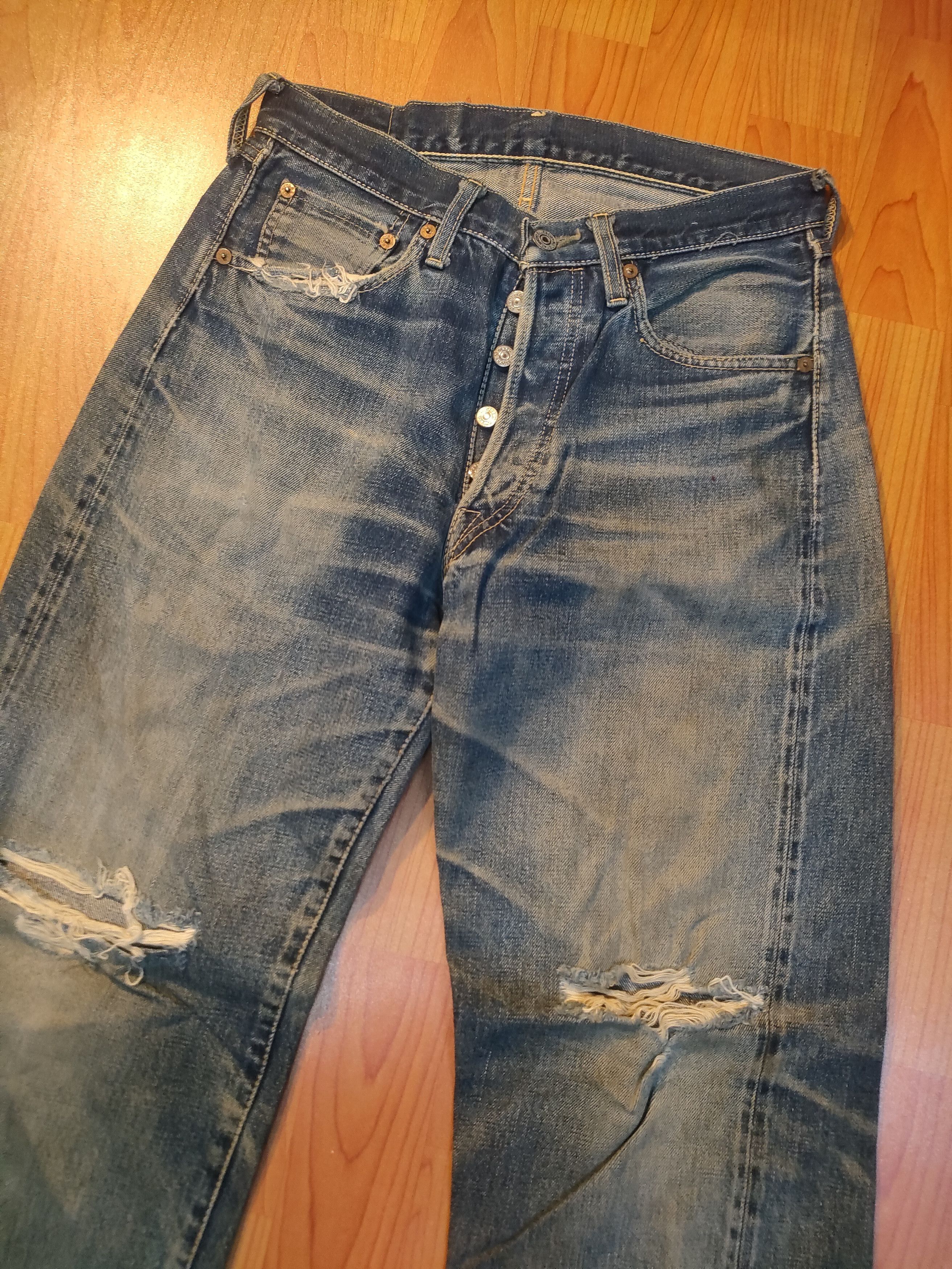 Pherrow's Distressed Pherrows Selvedge Jeans Size US 29 - 7 Thumbnail
