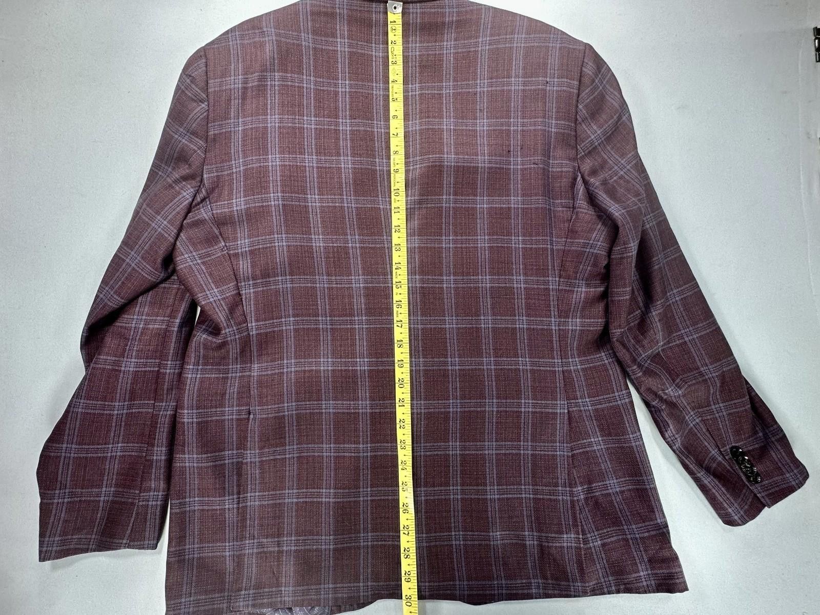 Ted Baker Ted Baker Men 44 Purple Endurance Single Breasted Sport Coat Size 44R - 5 Thumbnail