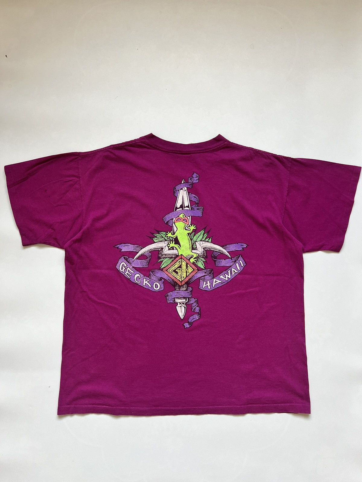 Vintage Vintage 90's Gecko Hawaii Mambo Billabong Size US XL / EU 56 / 4 - 1 Thumbnail