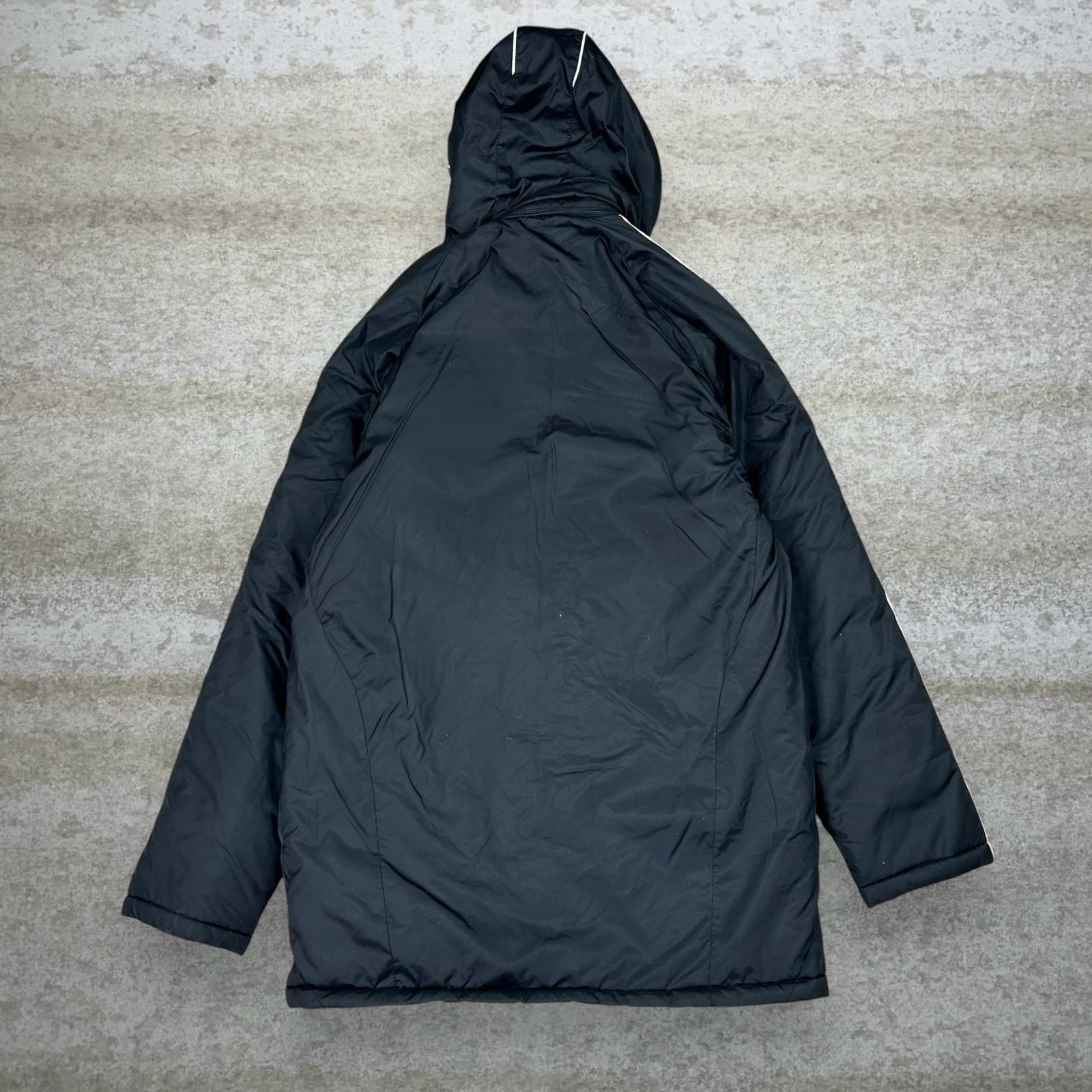 Adidas Vintage Y2K Adidas Puffer Parka Jacket Men S Black Polyester Size US S / EU 44-46 / 1 - 3 Thumbnail