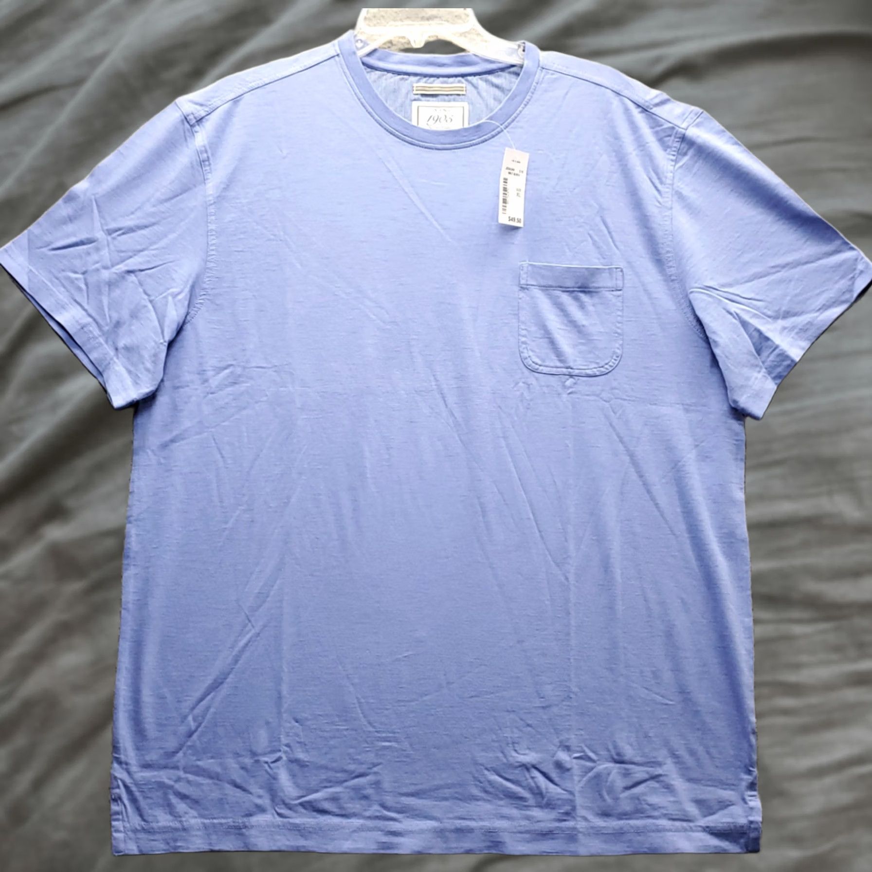 Jos. A. Bank Jos. A. Bank Mens XL Blue Short Sleeve Crew Neck Chest Pocket T-Shirt Size US XL / EU 56 / 4 - 1 Thumbnail