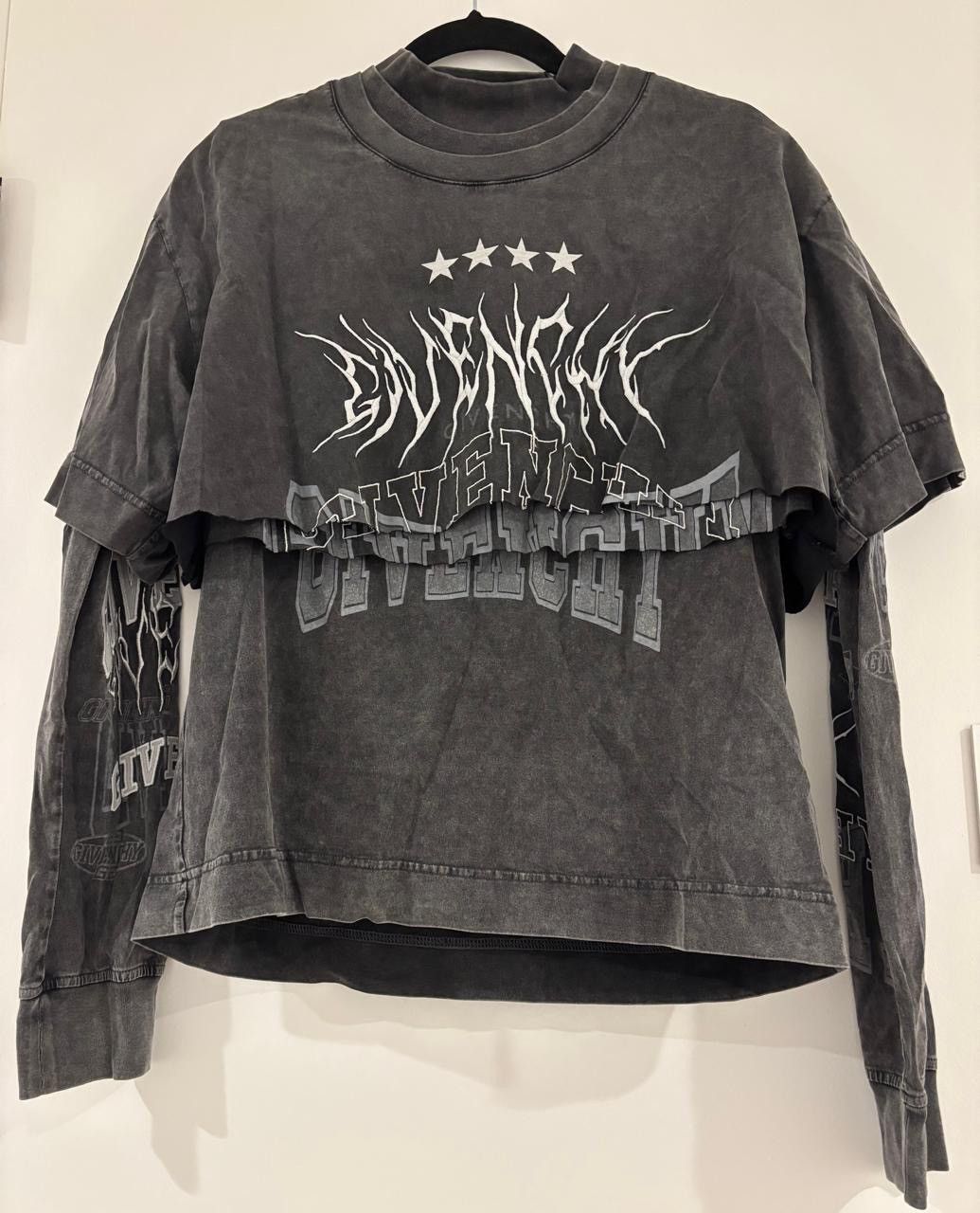 Givenchy Givenchy Layered Dyed Long Sleeves T-Shirt Size US S / EU 44-46 / 1 - 1 Thumbnail