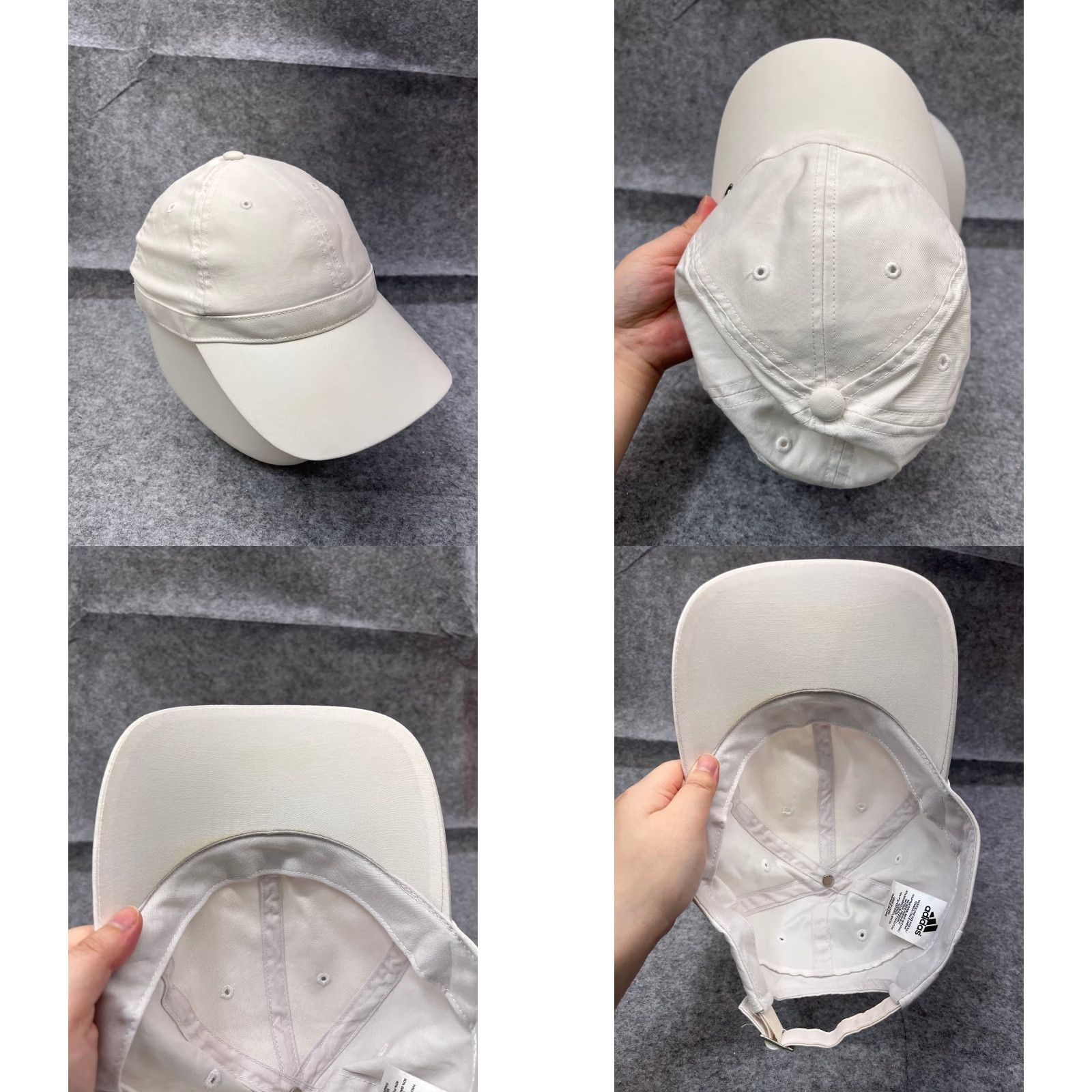 Adidas Adidas Hat Cap Strap Back Womens One Size White Cotton Twill Polyester Blend Logo Adjustable Lightweight Baseball Cap Womens Size ONE SIZE - 8 Thumbnail
