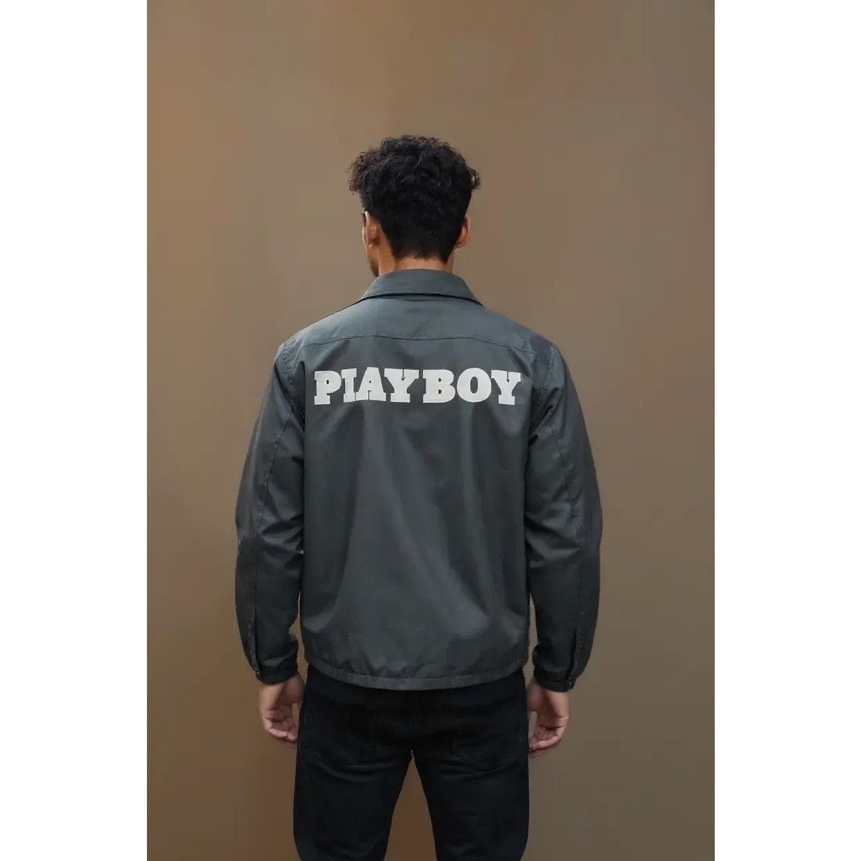 Playboy Playboy x PacSun Bomber Jacket Black/Charcoal Streetwear M/L Size US L / EU 52-54 / 3 - 2 Thumbnail