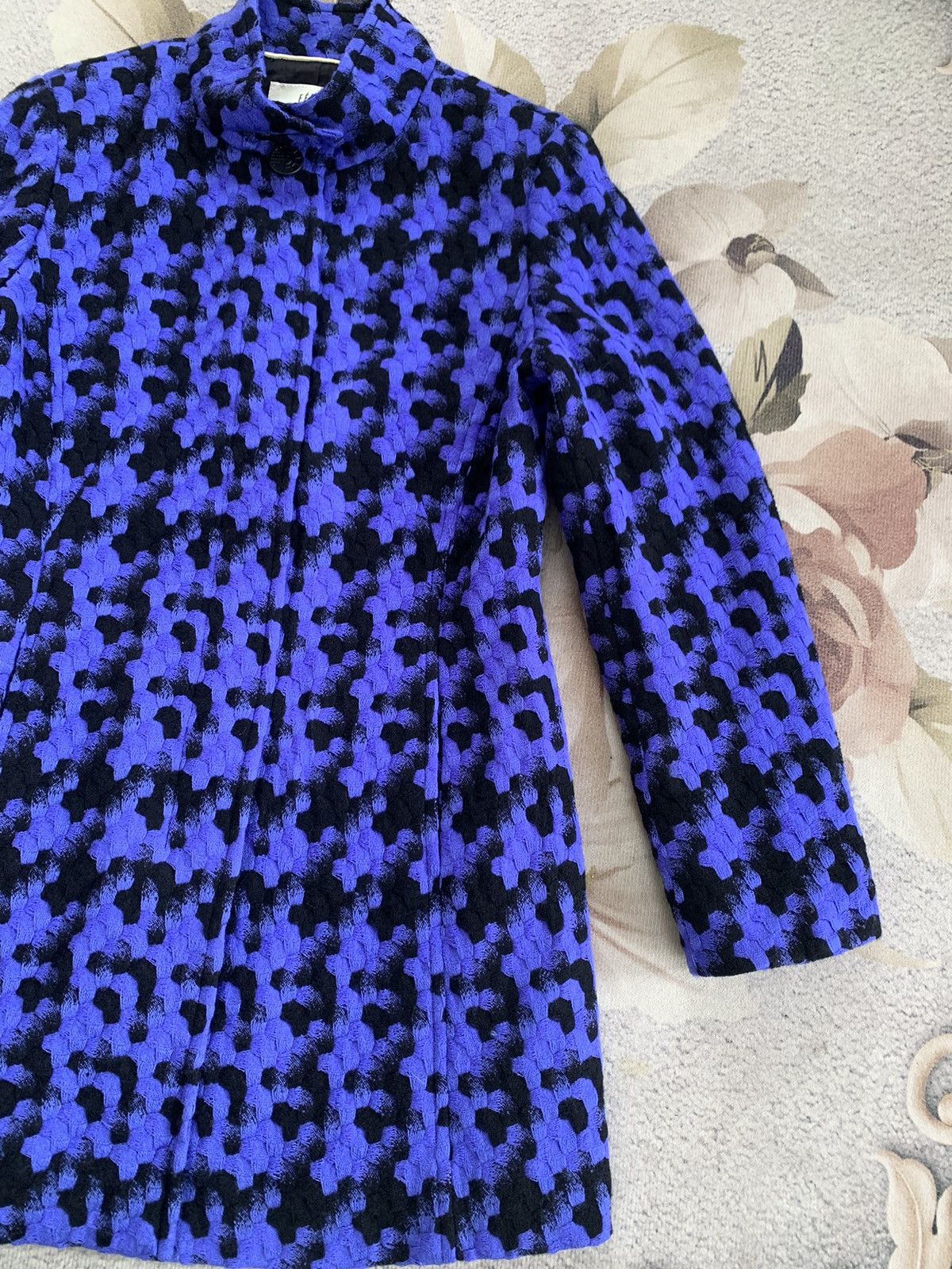 Art Comes First × Louis Feraud Cozy Nice Pattern Feraud Paris Blend Wool Jacket Size S / US 4 / IT 40 - 3 Thumbnail