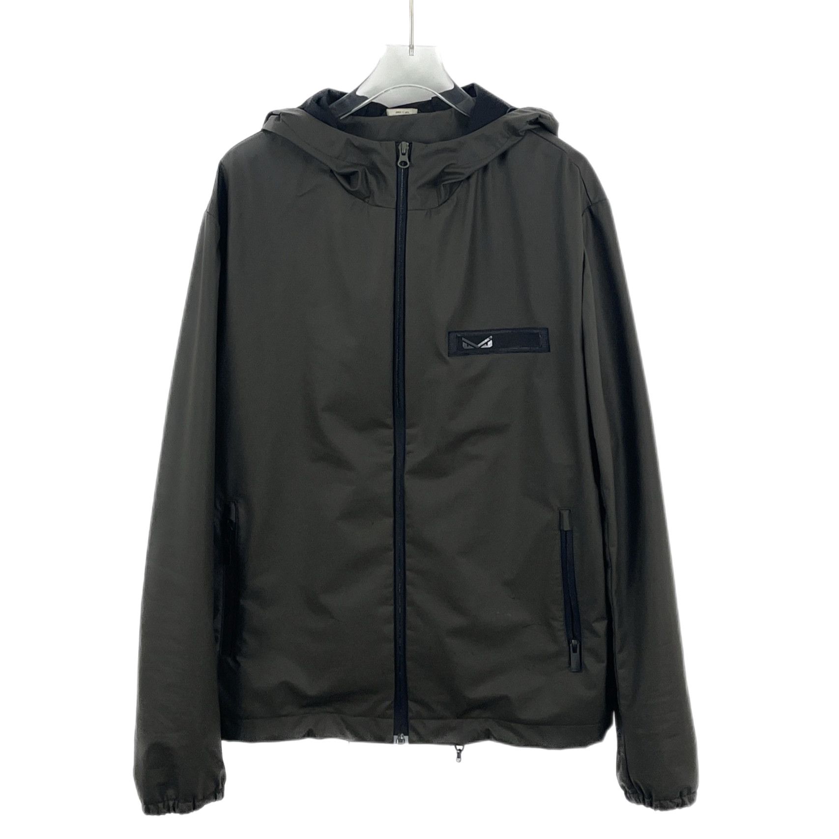 Fendi Brown-Green Hoodie Zip Jacket (M)