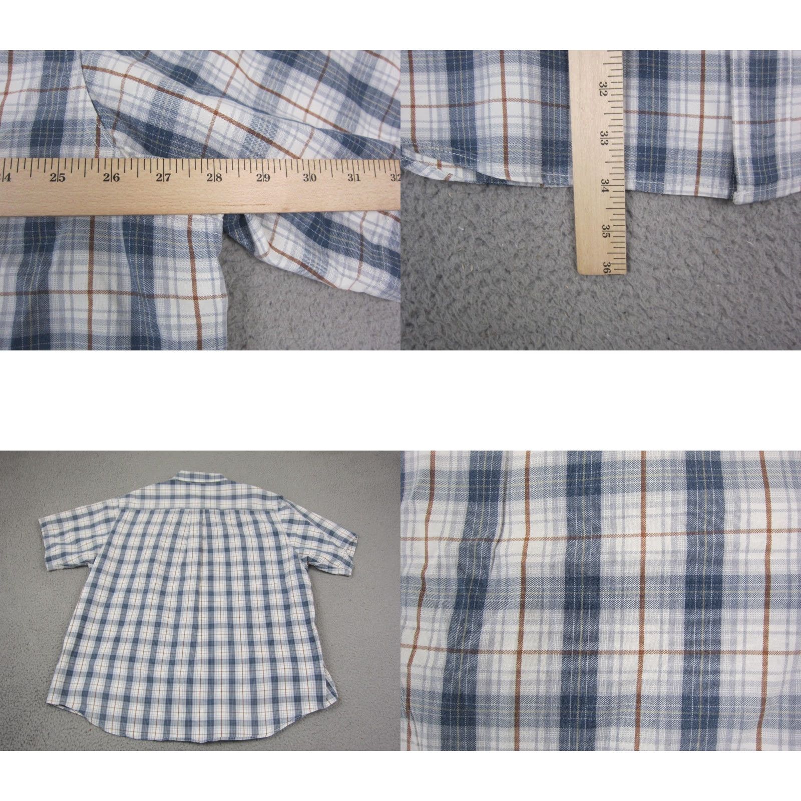 Carhartt Carhartt Shirt Mens 2XLT XXL Tall White Blue Plaid Chino Western Workwear Shirt Jacket? Size US XXL / EU 58 / 5 - 8 Thumbnail