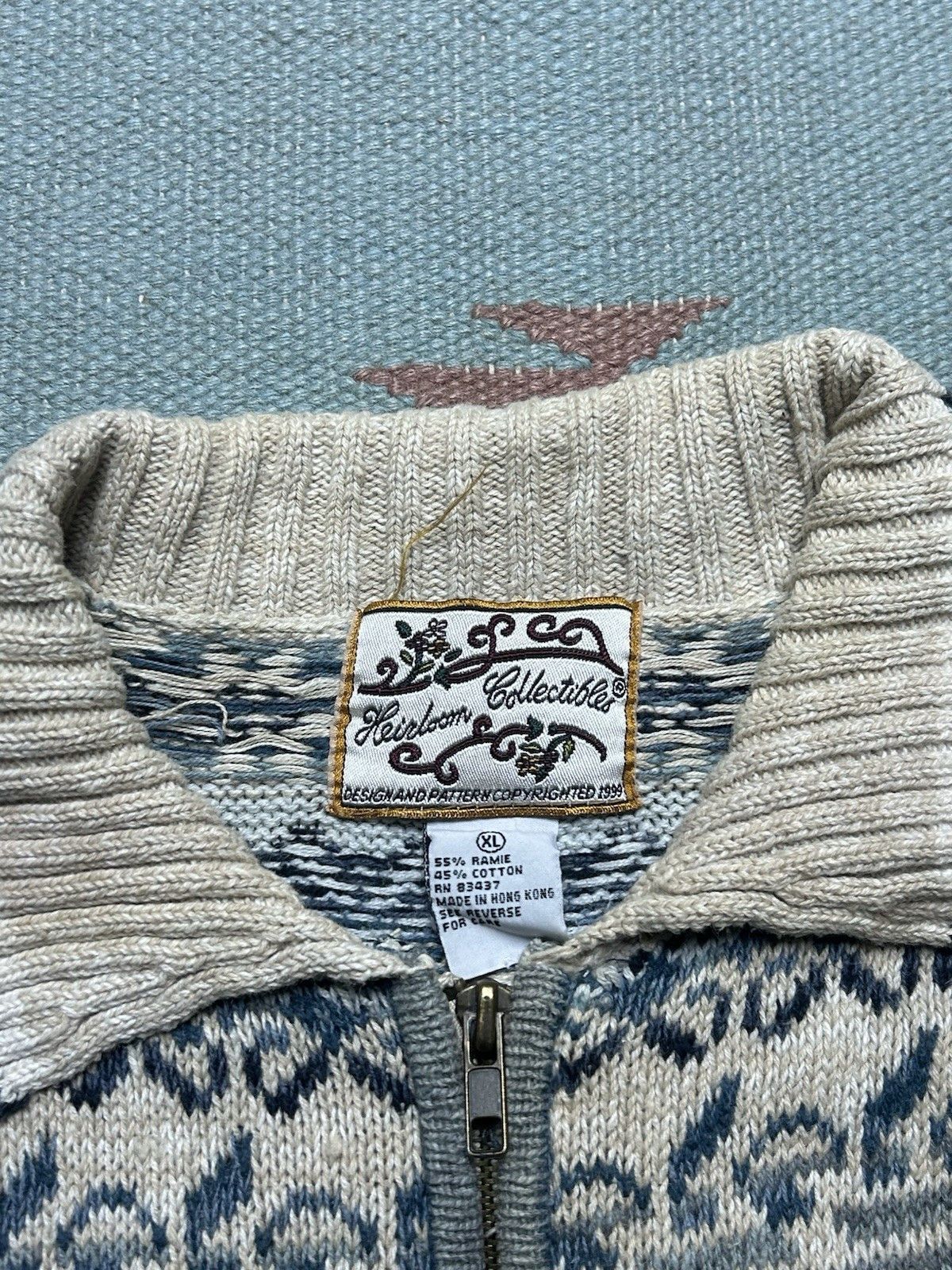 Vintage Heirloom Collectibles knit cardigan sweater Iceland girls XL Size S / US 4 / IT 40 - 3 Thumbnail