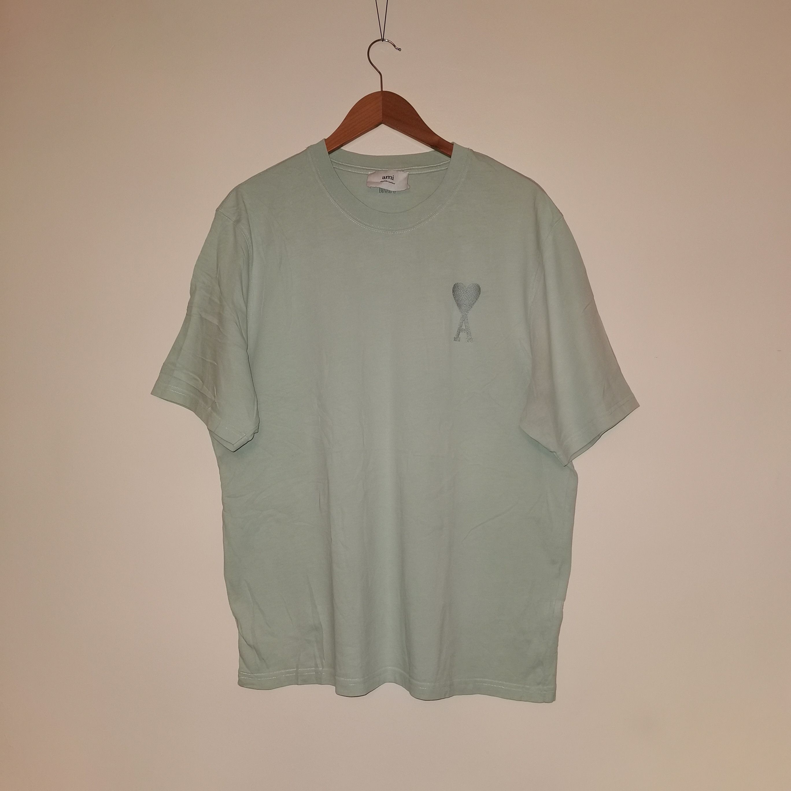 AMI Ami T-Shirt 'Aqua' streetwear size : L Size US L / EU 52-54 / 3 - 1 Thumbnail
