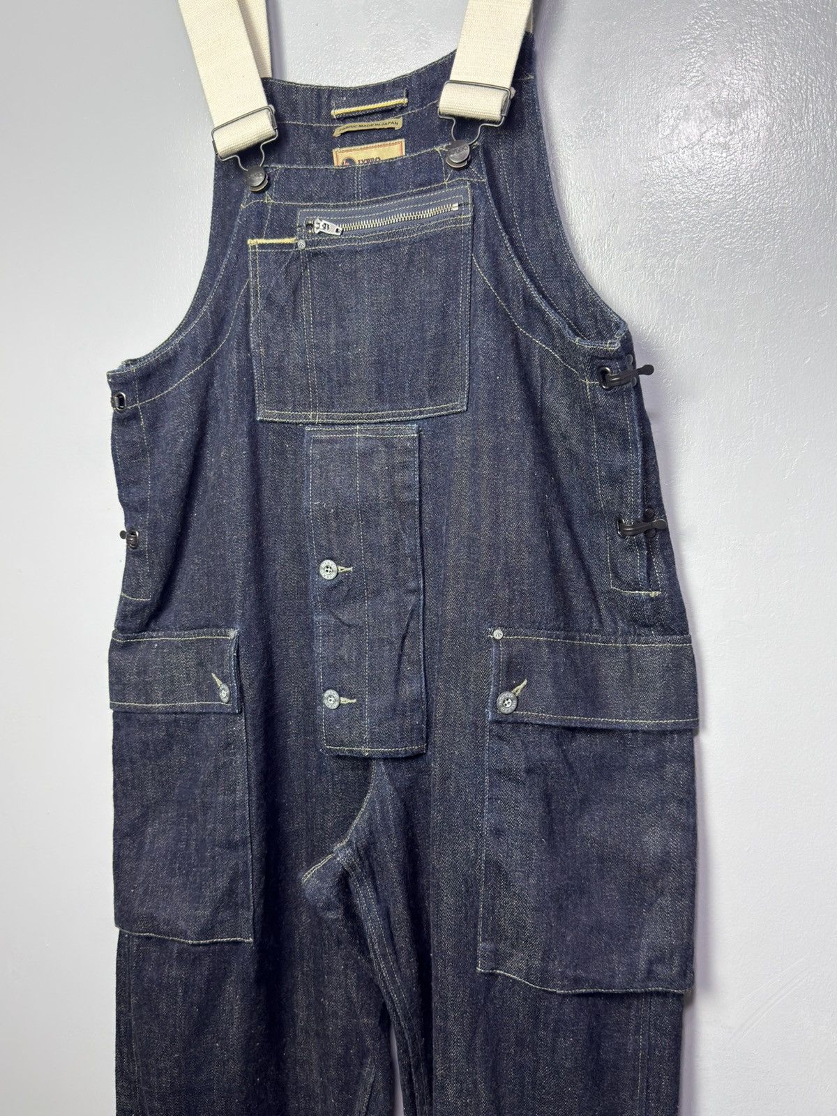 Nigel Cabourn Nigel Cabourn Lybro Naval Dungaree Denim Overall - Size 46 Size US 30 / EU 46 - 5 Thumbnail