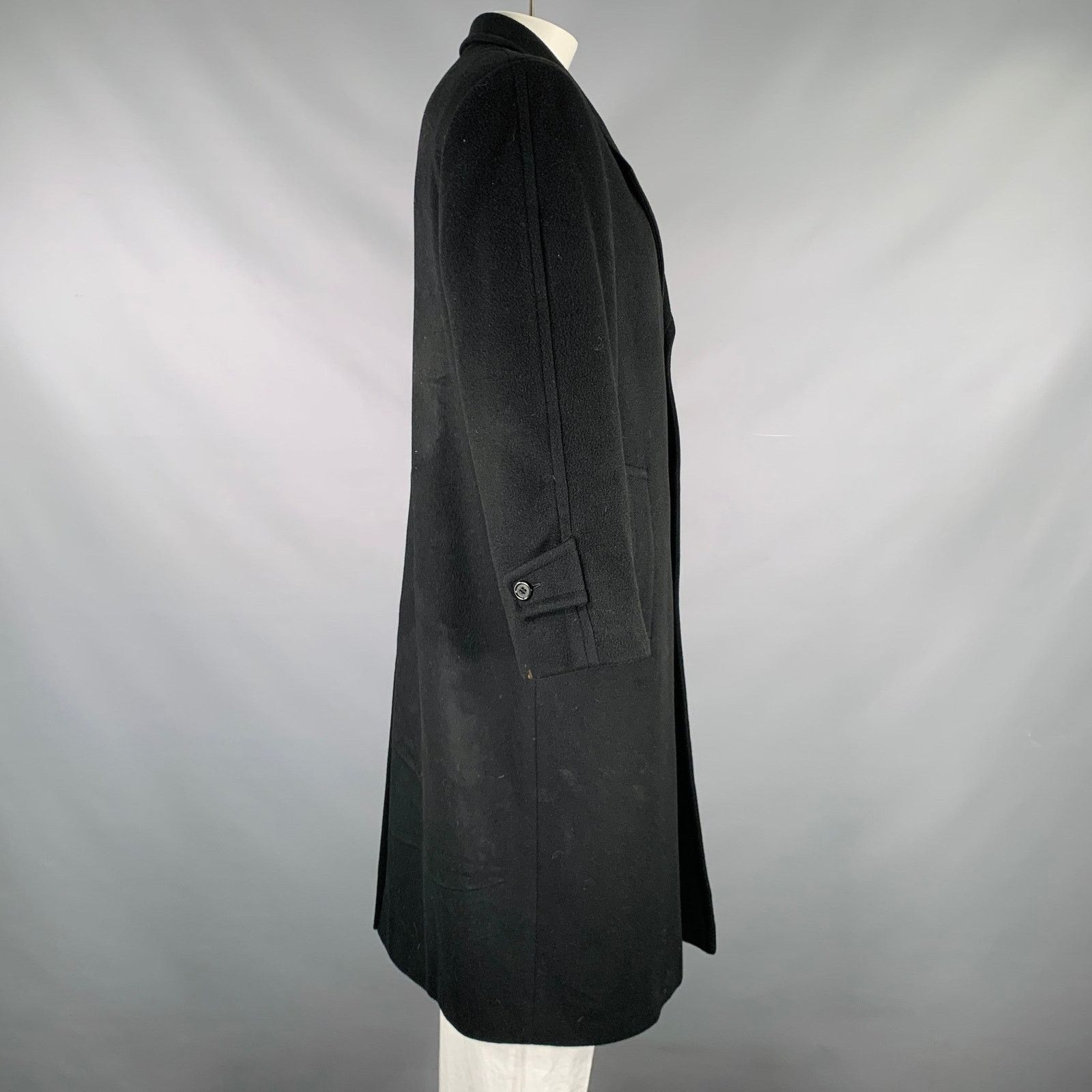 Other BILLY BLUE Size 48 Black Cashmere Single Breasted Coat Size US XXL / EU 58 / 5 - 2 Thumbnail
