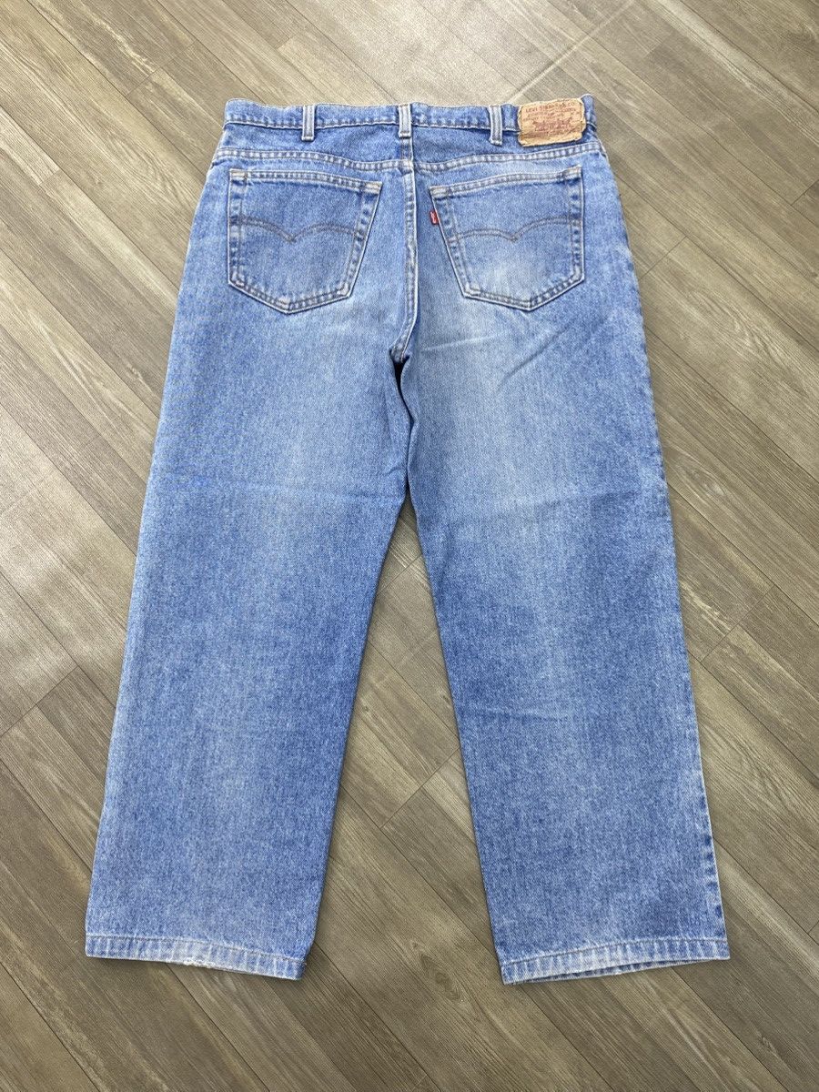 Levi's Vintage Clothing 🇺🇸1990s Vintage Levis 501 USA Straight 36x33 Light Blue Jeans Size US 33 - 16 Thumbnail