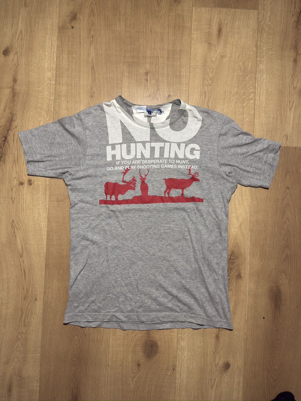 Junya Watanabe Junya Watanabe Comme des Garçons MAN “No Hunting” Tee Size US S / EU 44-46 / 1 - 1 Thumbnail