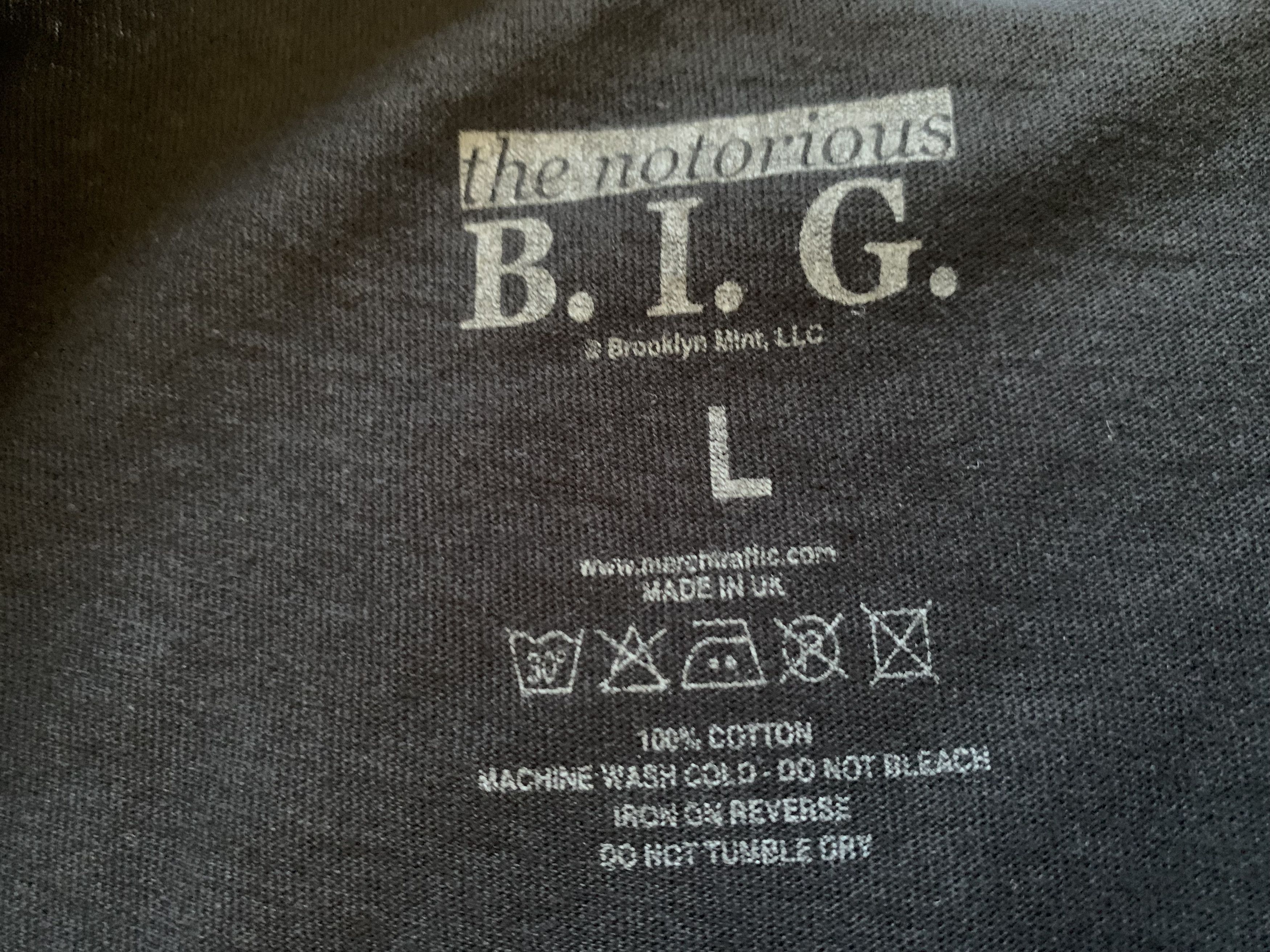 Rap Tees The Notorious Big BIGGIE T-Shirt Size US L / EU 52-54 / 3 - 6 Thumbnail